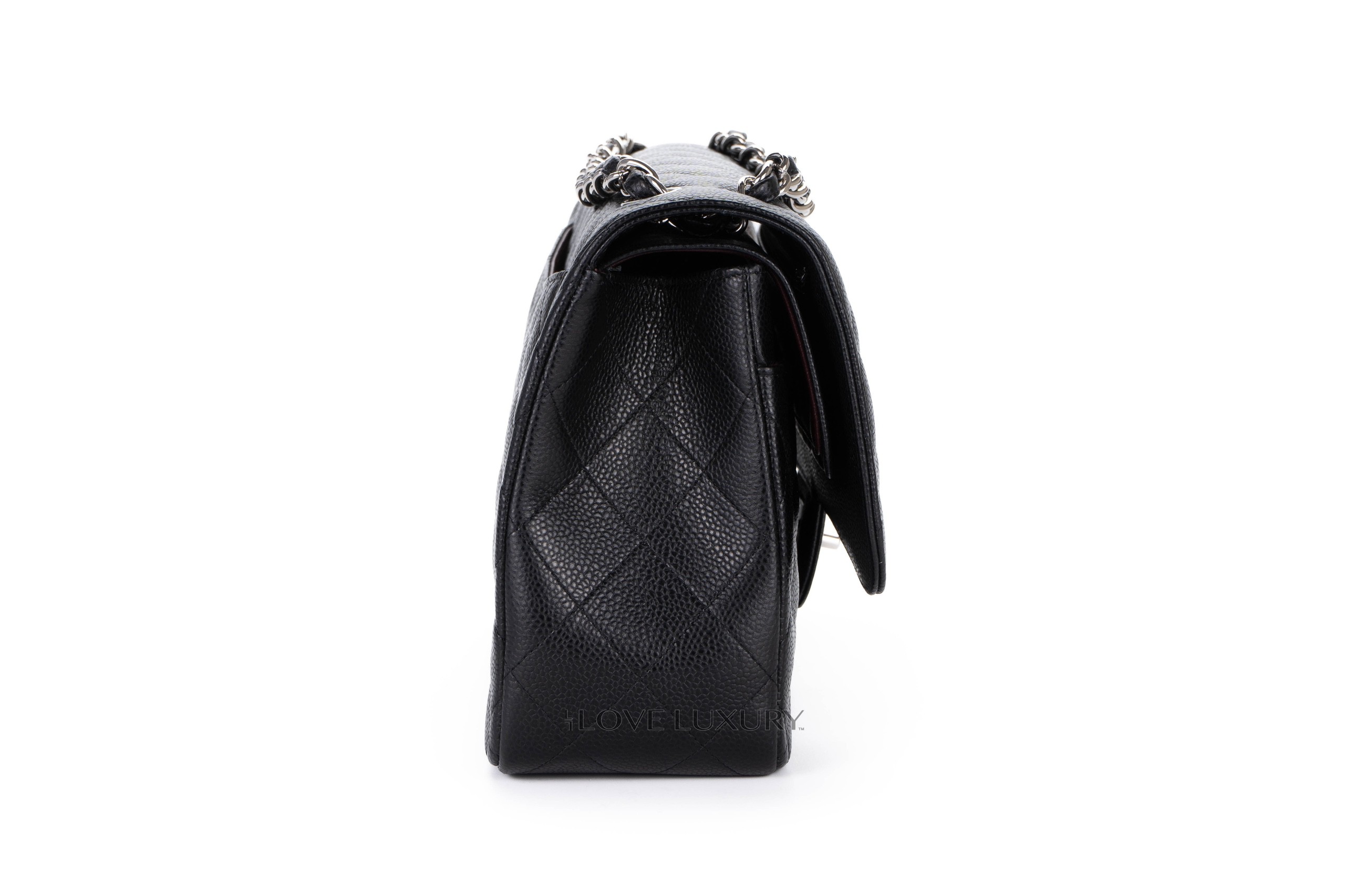 Chanel-Jumbo-Classic-Flap-Caviar-Black-Silver-Hardware-1499-5