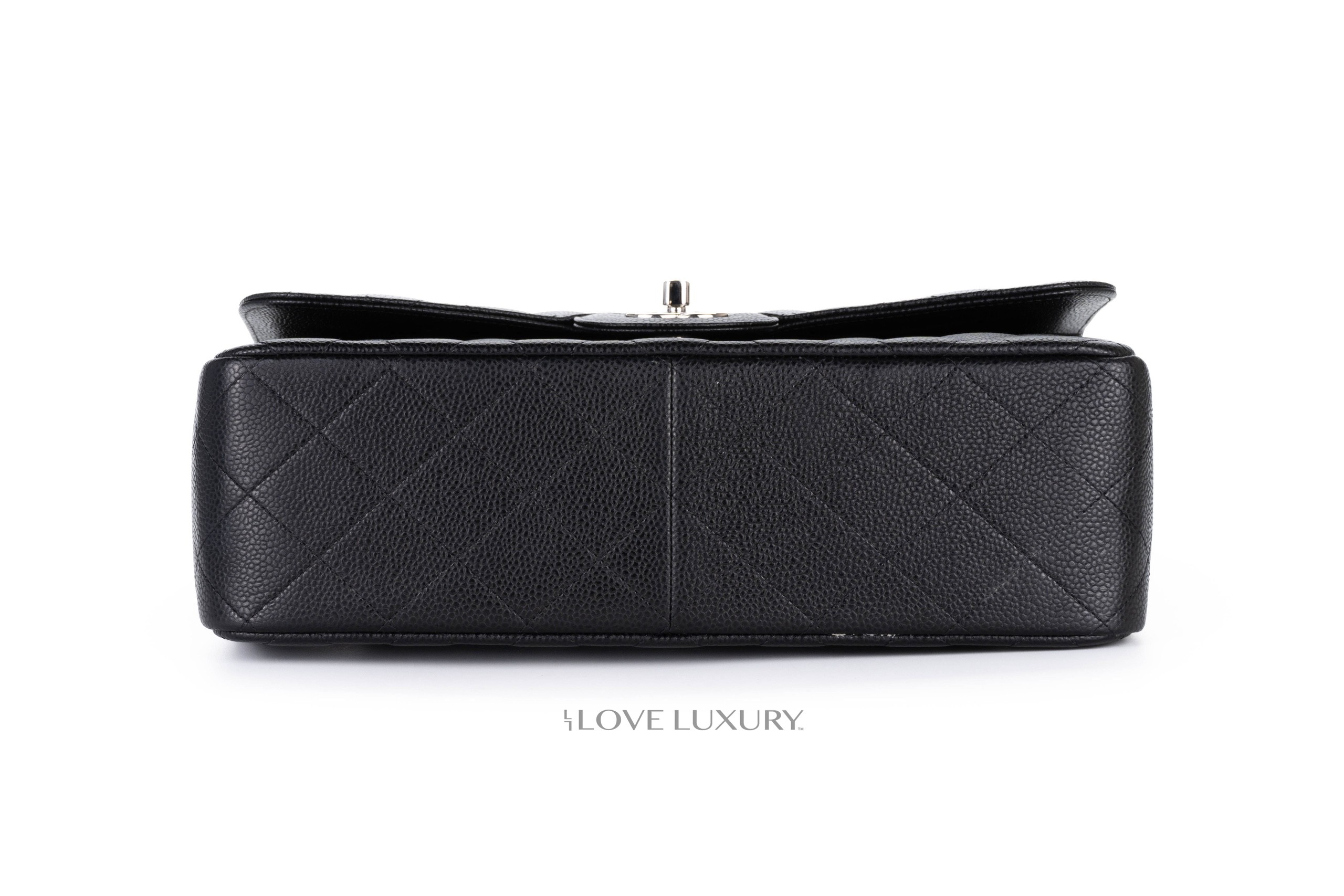 Chanel-Jumbo-Classic-Flap-Caviar-Black-Silver-Hardware-1499-6