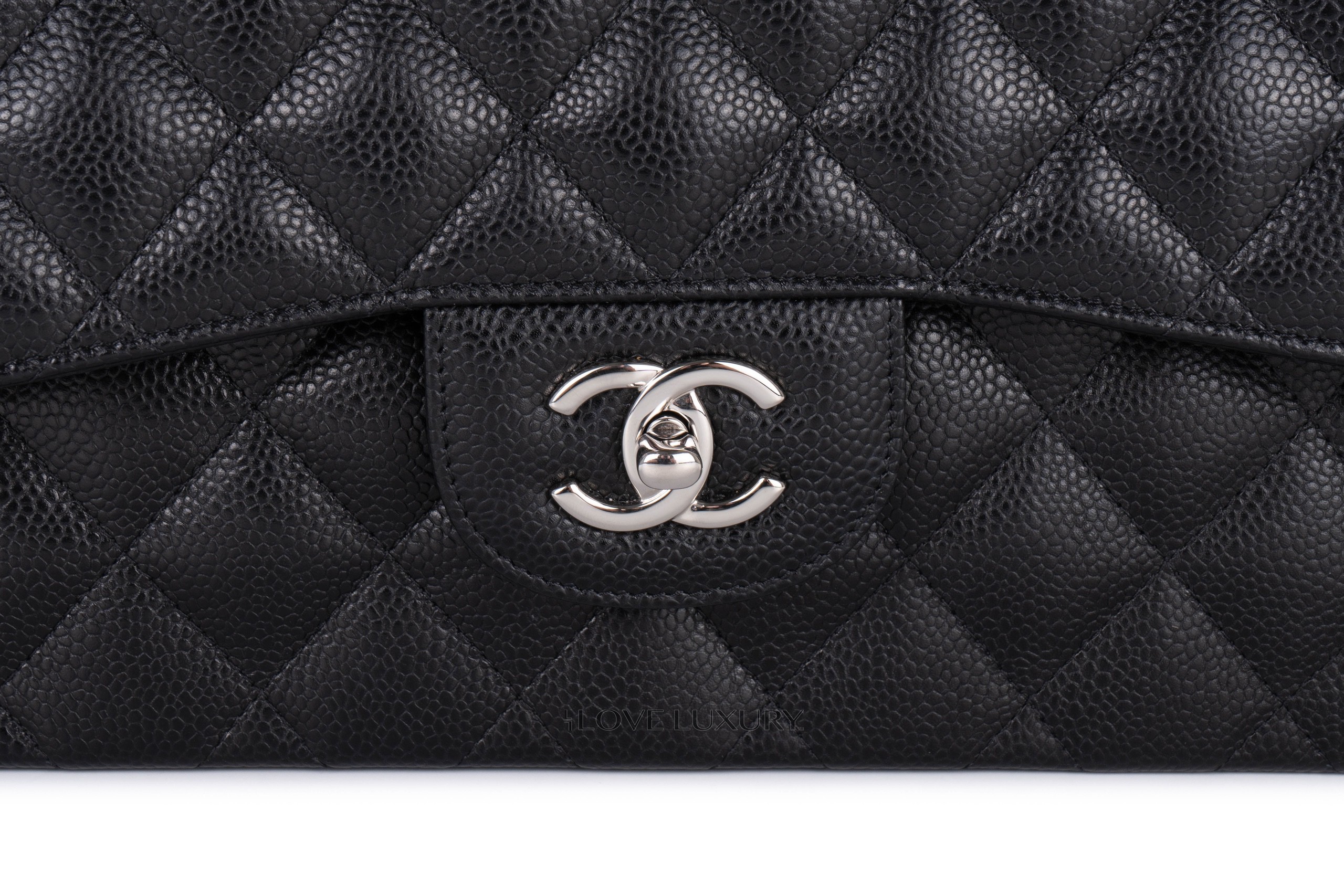 Chanel-Jumbo-Classic-Flap-Caviar-Black-Silver-Hardware-1499-7