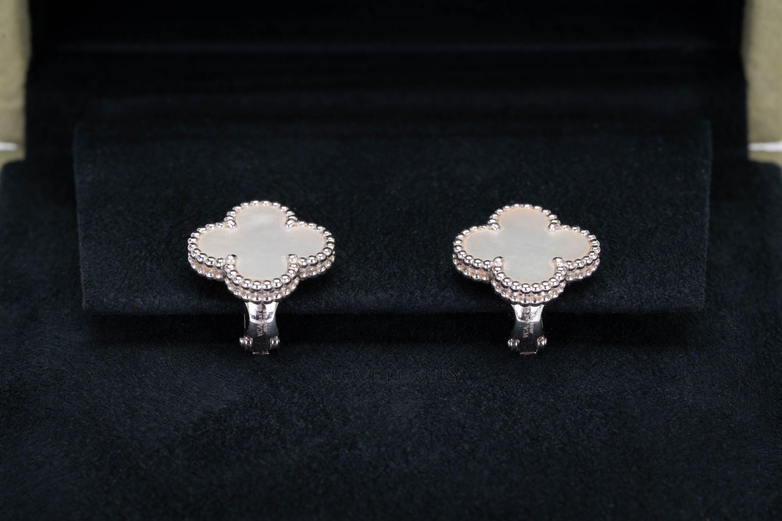 Van-Cleef-&-Arpels-Vintage-Alhambra-Mother-of-Pearl-White-Gold-Earrings-7