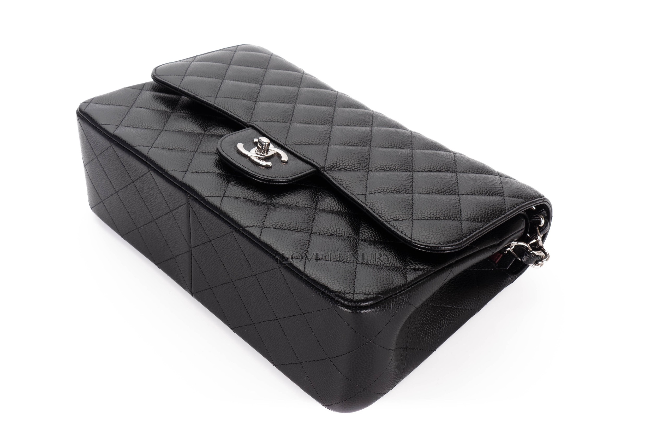 Chanel-Jumbo-Classic-Flap-Black-Caviar-Silver-Hardware-1867-13