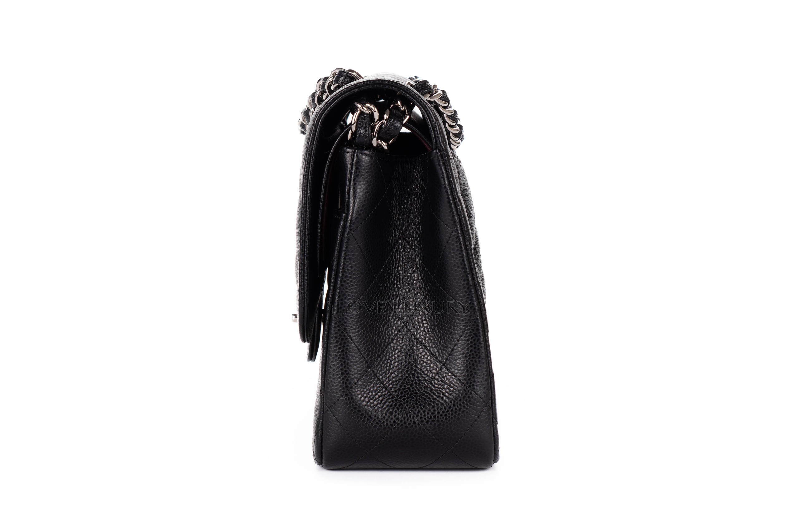 Chanel-Jumbo-Classic-Flap-Black-Caviar-Silver-Hardware-1867-4