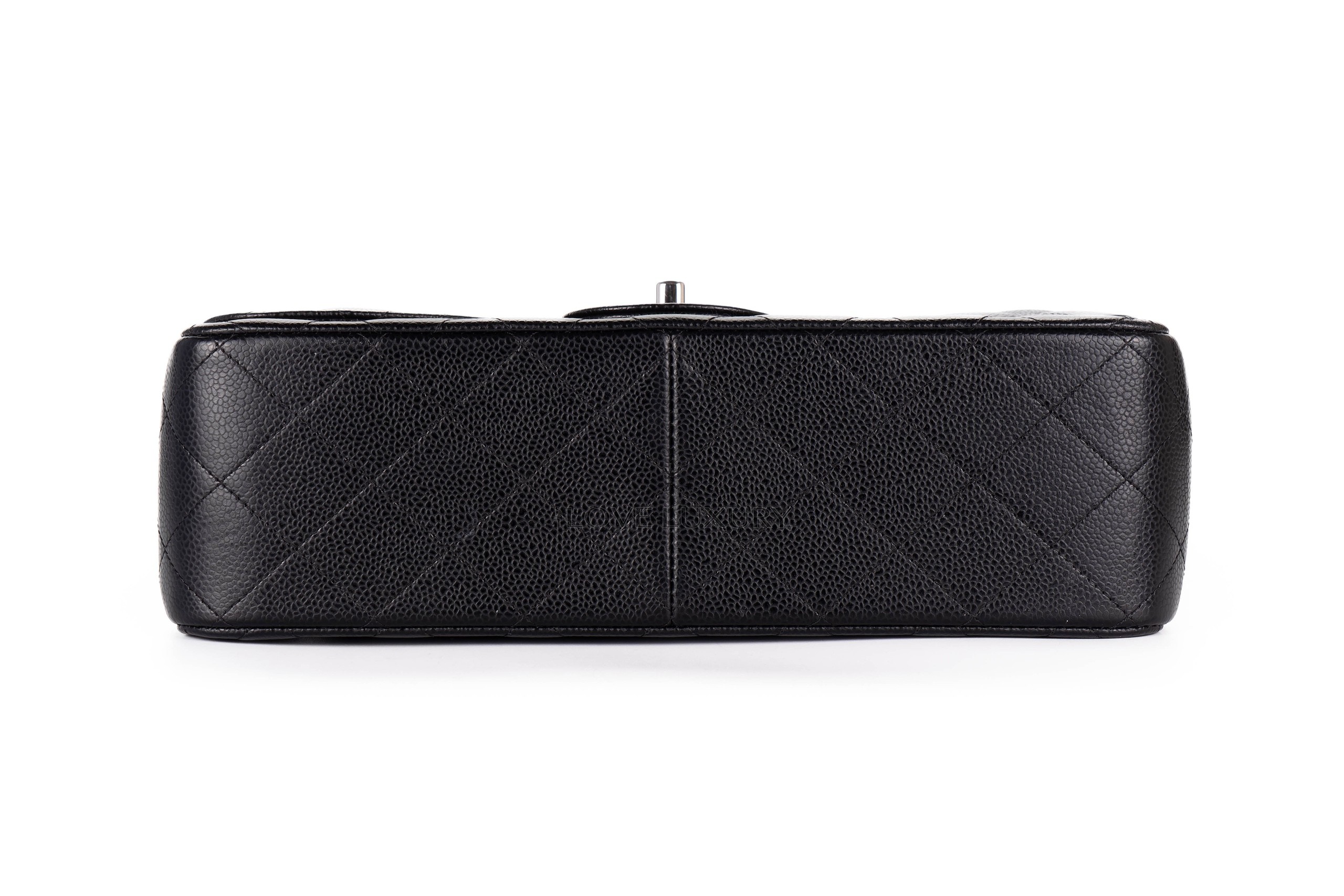 Chanel-Jumbo-Classic-Flap-Black-Caviar-Silver-Hardware-1867-6