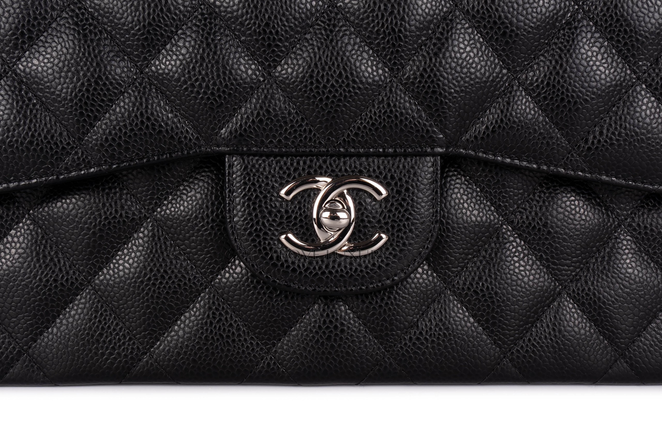 Chanel-Jumbo-Classic-Flap-Black-Caviar-Silver-Hardware-1867-7