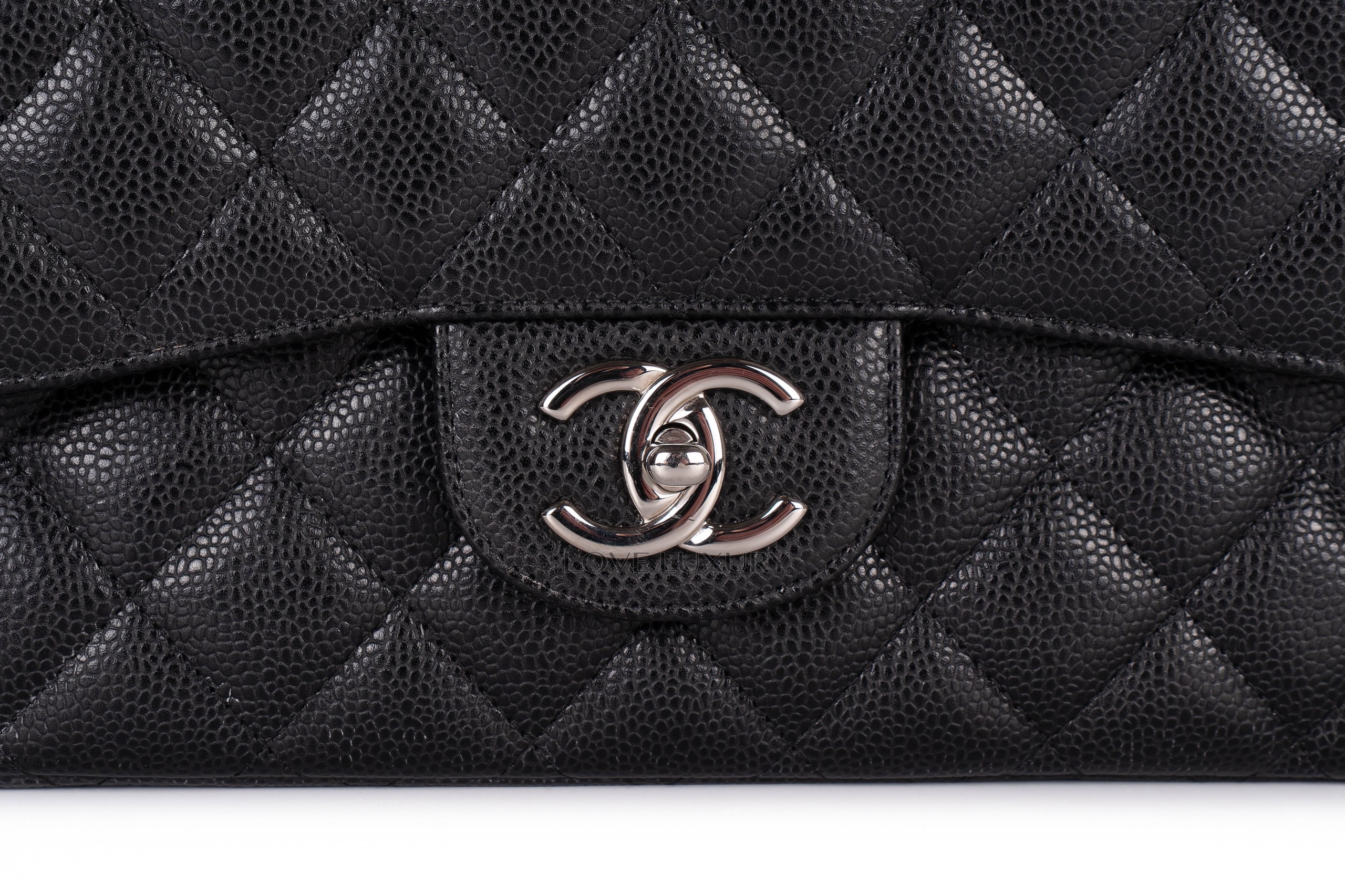 Chanel-Maxi-Classic-Flap-Caviar-Black-Silver-Hardware-2014-7