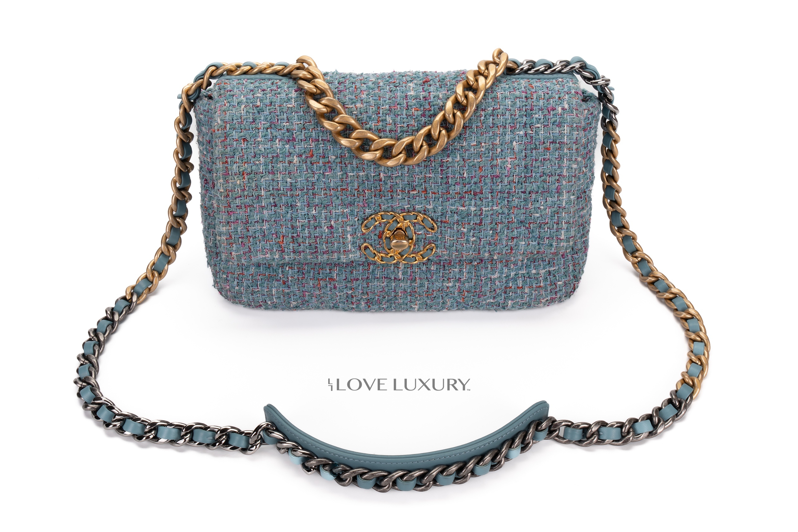 Chanel-19-Medium-Tweed-Blue-&-Pink-Mixed-Hardware-7