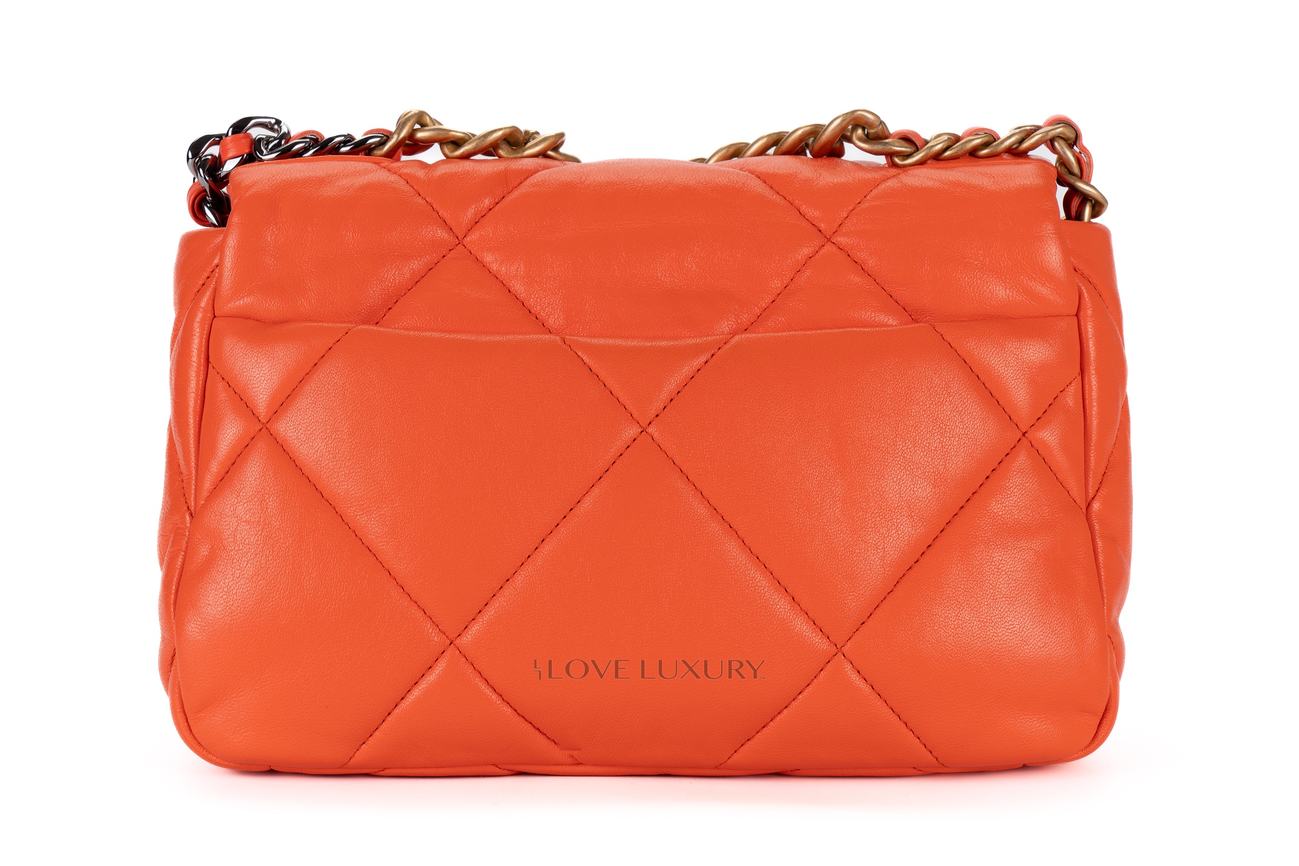 Chanel-19-Orange-Goatskin-Mixed-Hardware-3