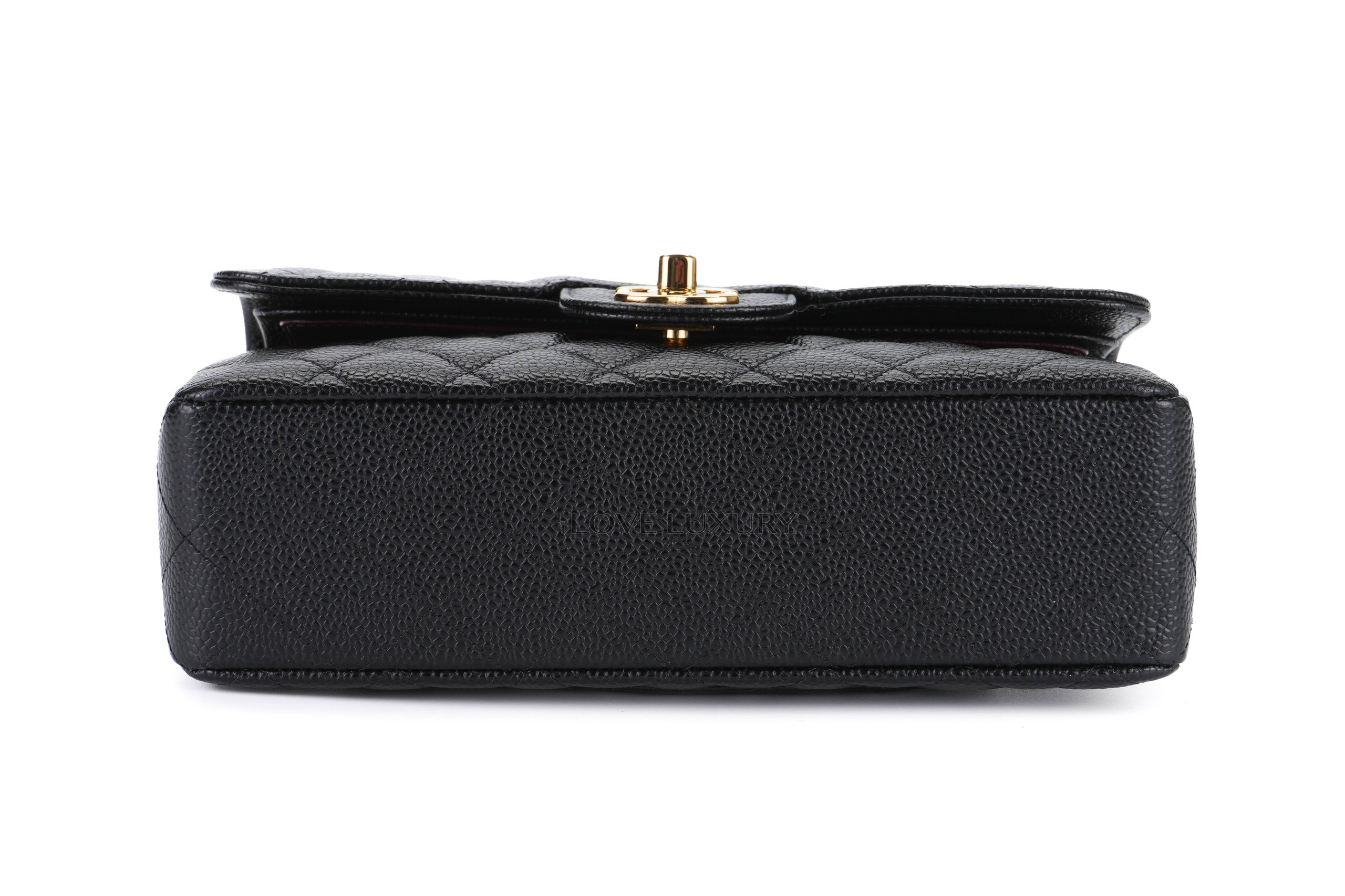 Chanel Small Black Classic Flap Caviar Gold Hardware - Luxury Shopping