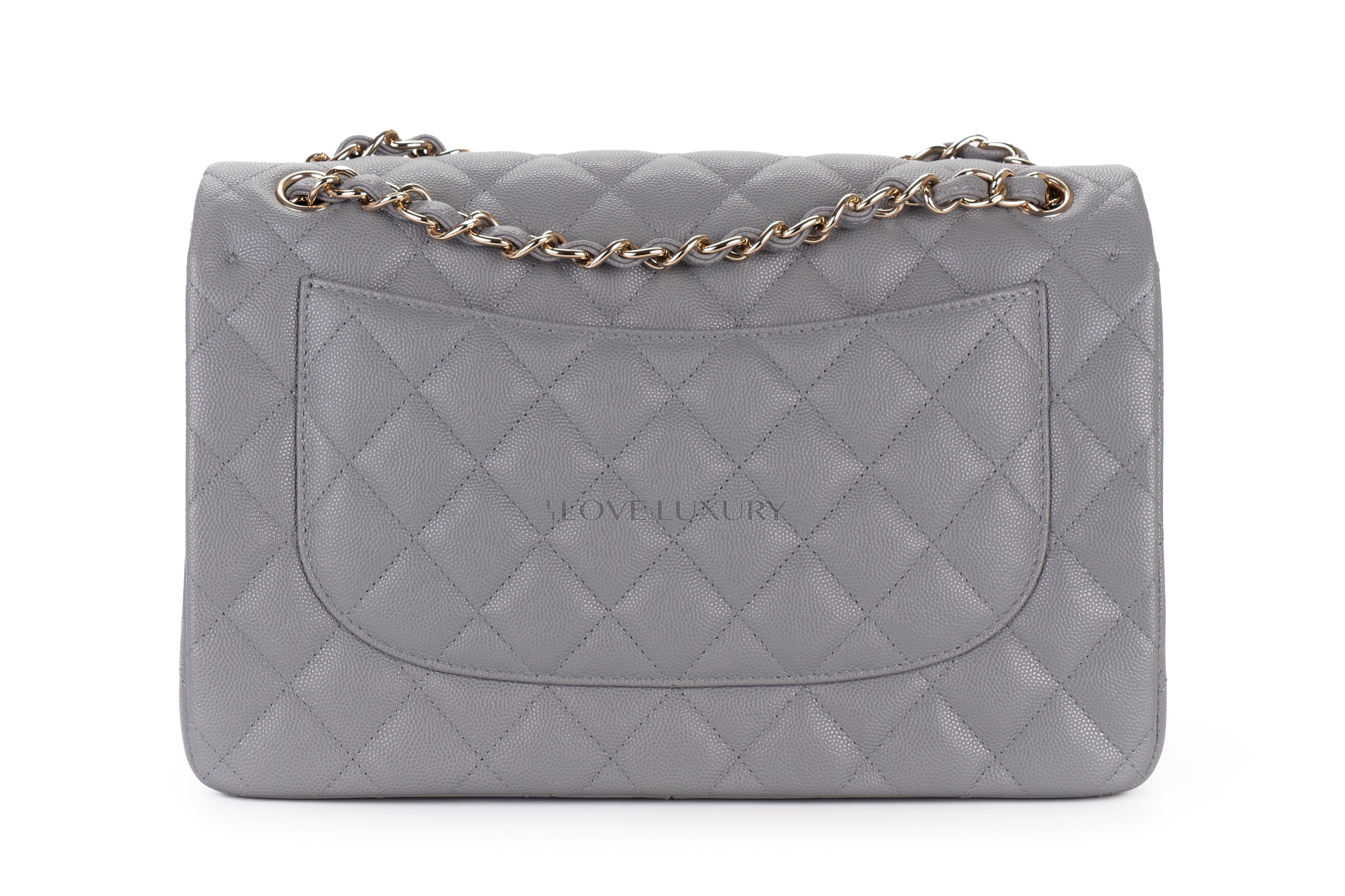 Chanel-Jumbo-Grey-Pale-Caviar-Light-Gold-Hardware-3