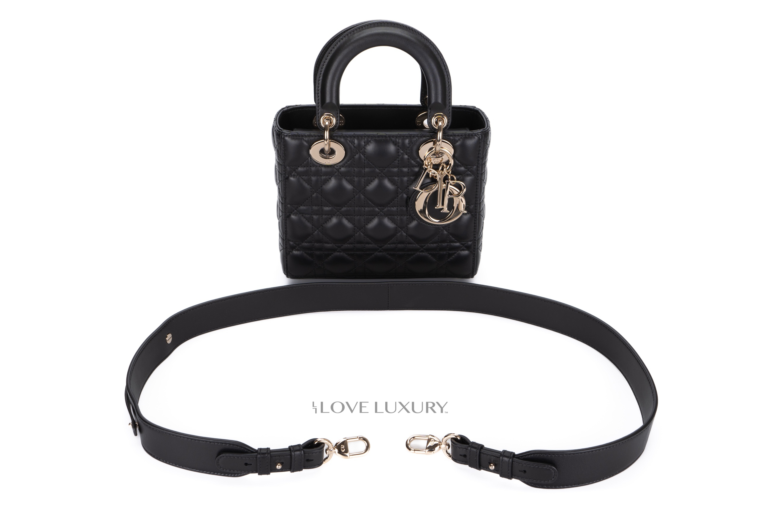 Dior-Small-Lady-Dior-Black-Lambskin-Light-Gold-Hardware-13