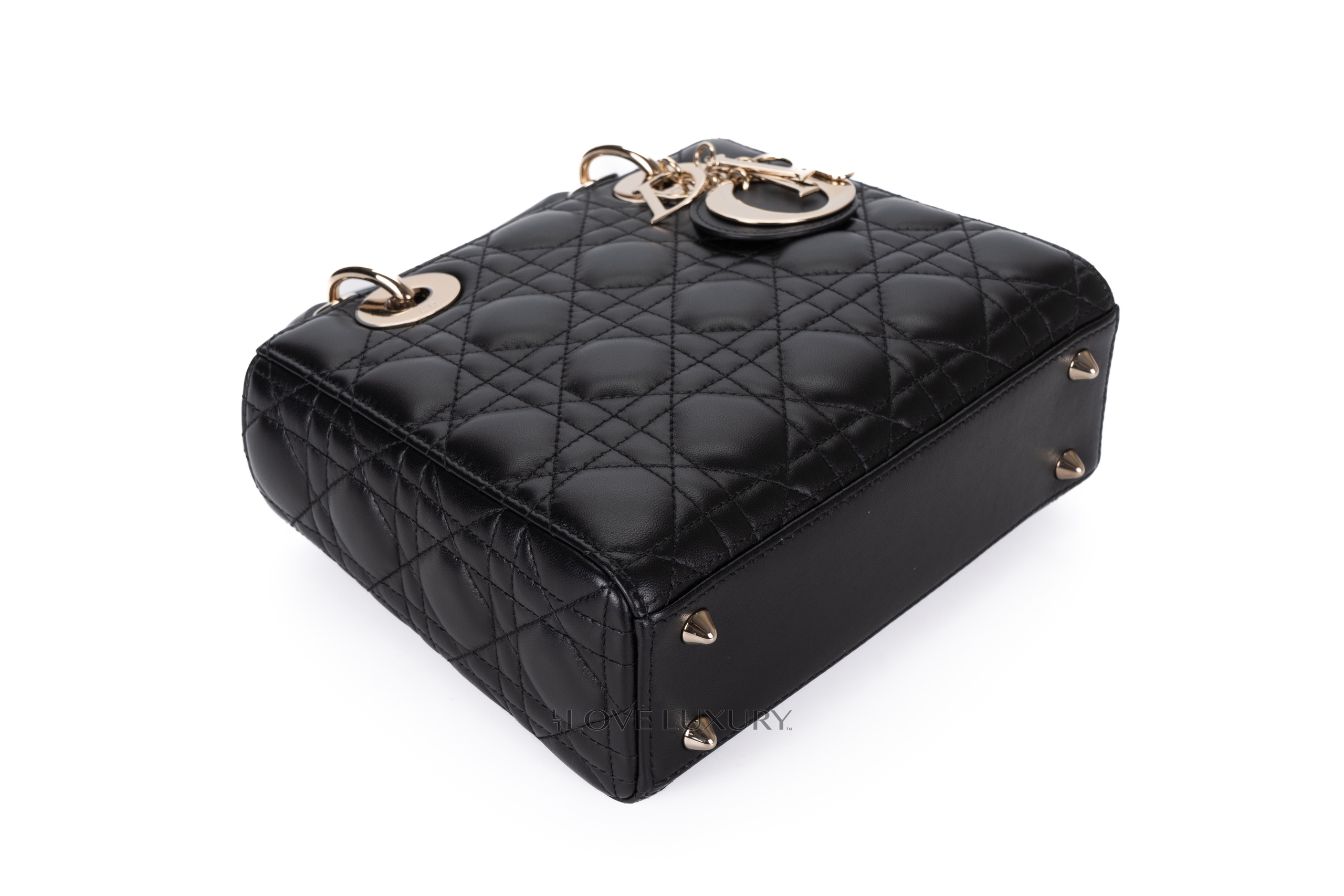 Dior-Small-Lady-Dior-Black-Lambskin-Light-Gold-Hardware-14