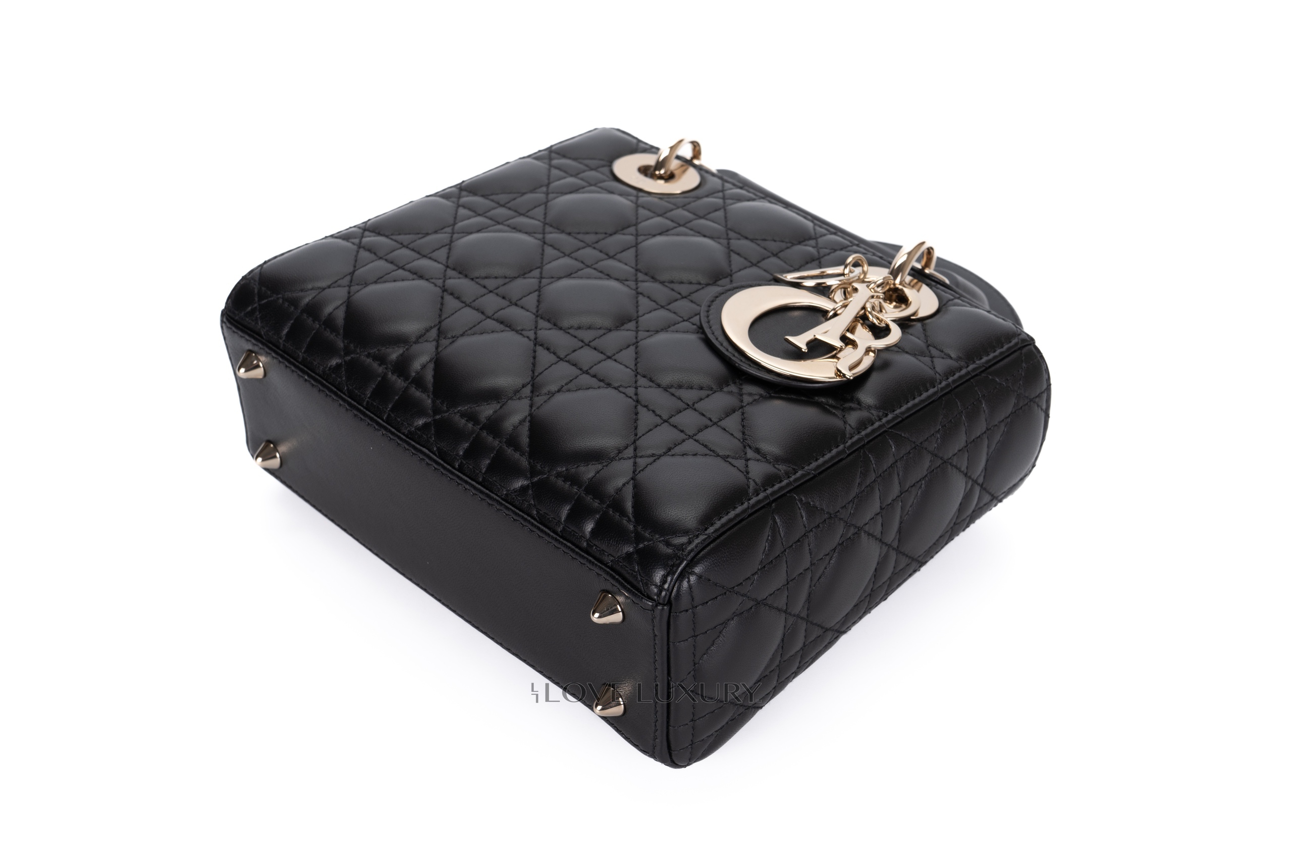 Dior-Small-Lady-Dior-Black-Lambskin-Light-Gold-Hardware-15