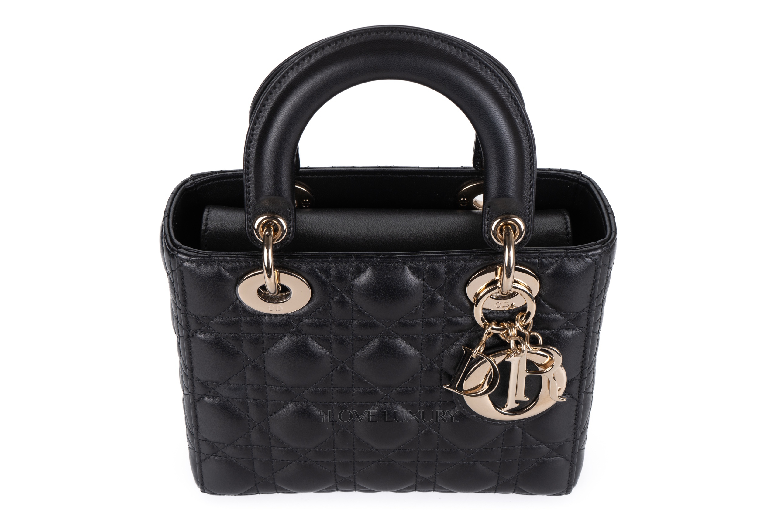 Dior-Small-Lady-Dior-Black-Lambskin-Light-Gold-Hardware-8