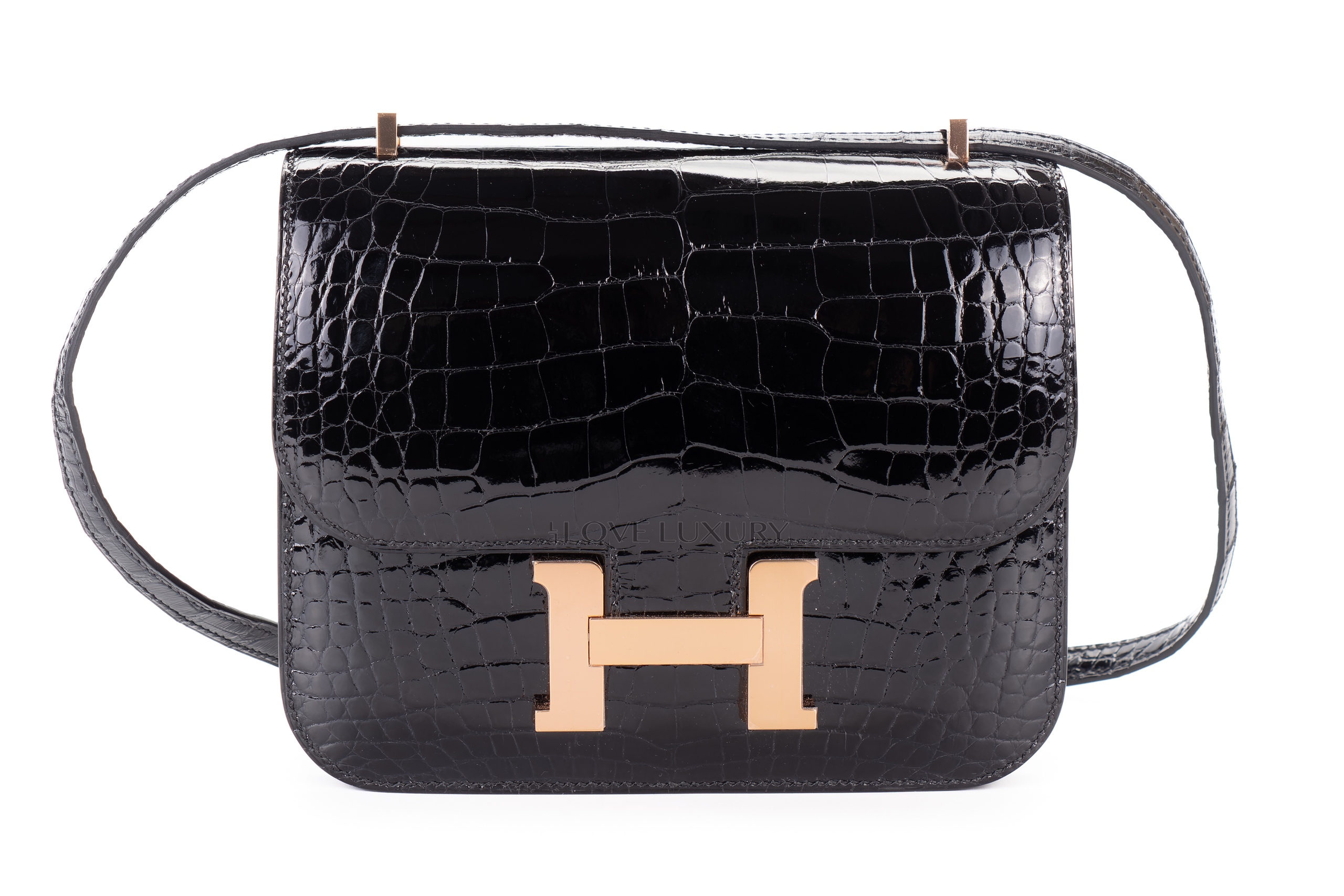 Hermès-Constance-18-Noir-Alligator-Rose-Gold-Hardware-1