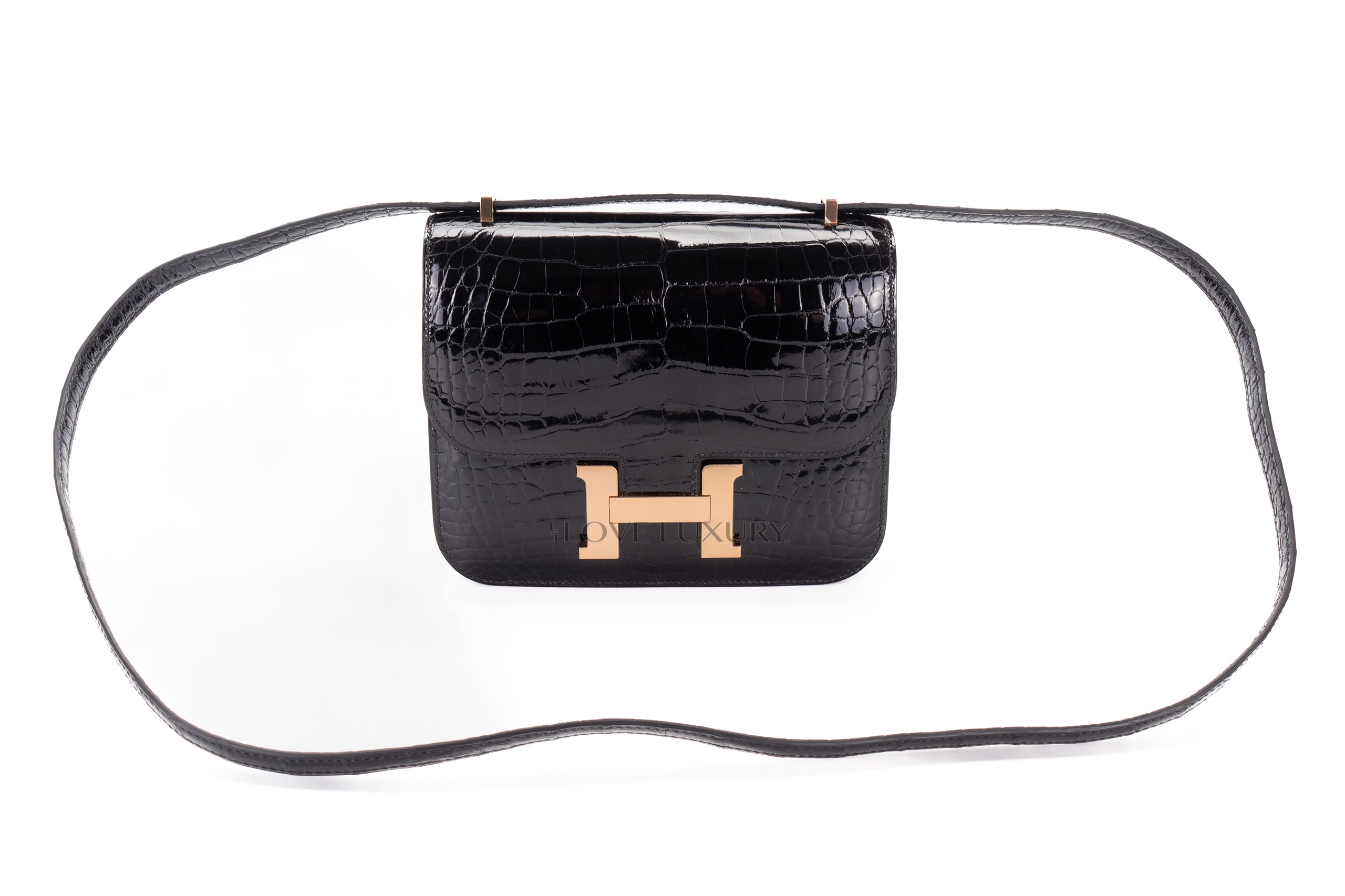 Hermès-Constance-18-Noir-Alligator-Rose-Gold-Hardware-8