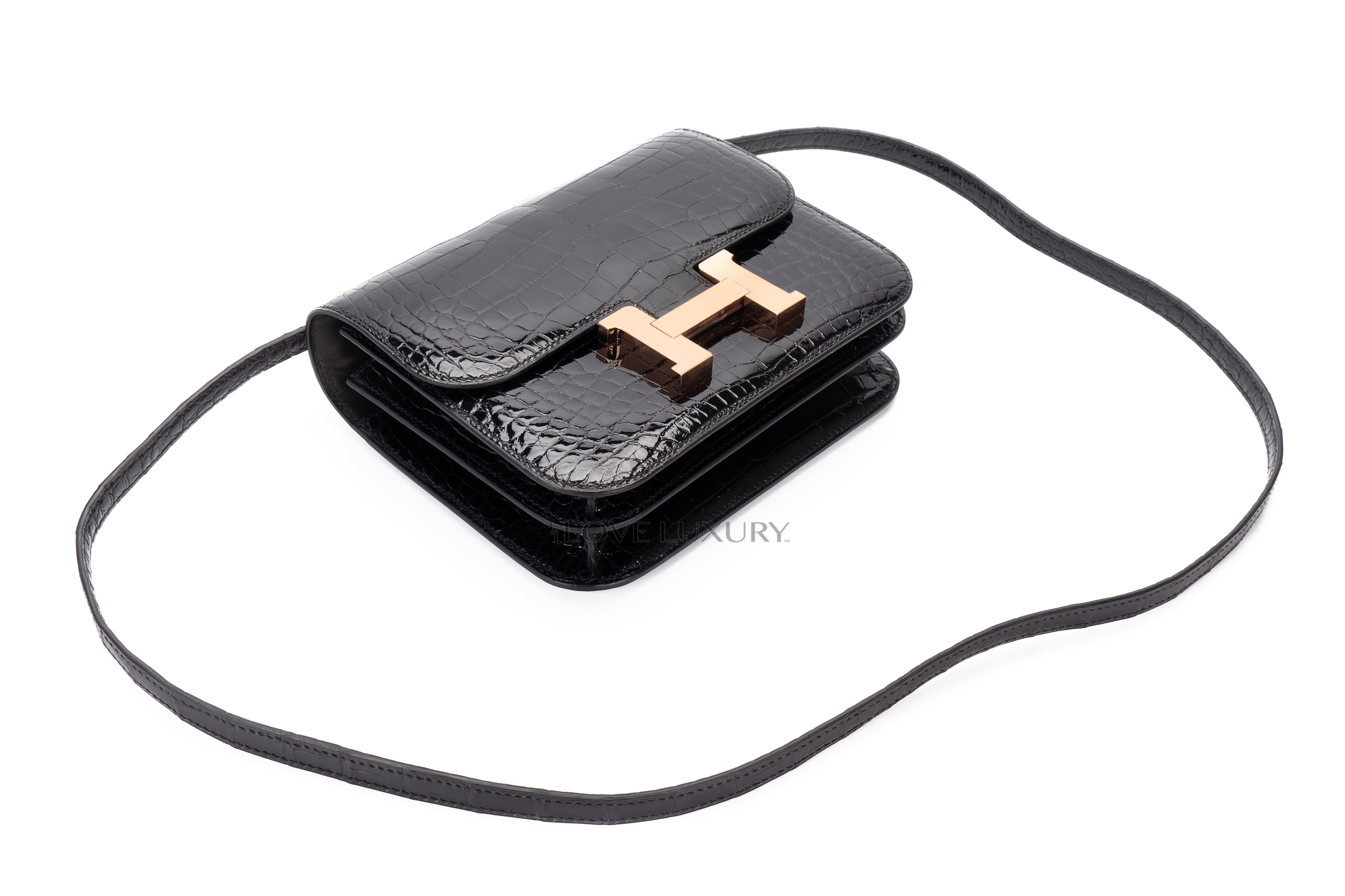 Hermès-Constance-18-Noir-Alligator-Rose-Gold-Hardware-9