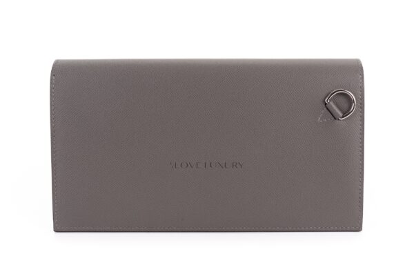 【HERMES】Kelly Pocket Slim wallet Gris Meyer 人気色☆ Brand New ( Rank N ) HERMÈS Kelly Pocket Long wallet Gris