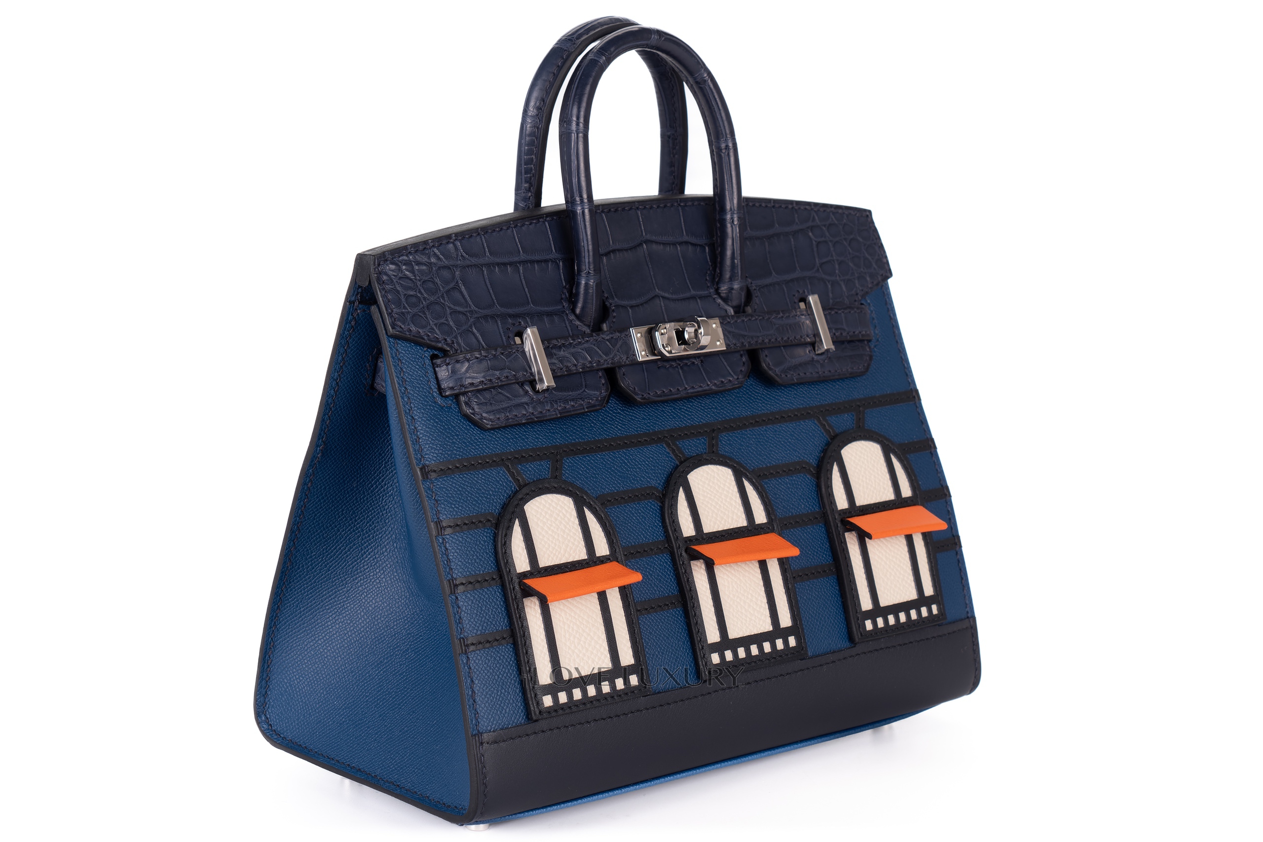 Hermès-Limited-Edition-Birkin-Faubourg-Sellier-20-Veau-Madame-Matte-Alligator-Sombrero-Epsom-and-Swift-Leather-Bleu-Marine-Palladium-Hardware-2