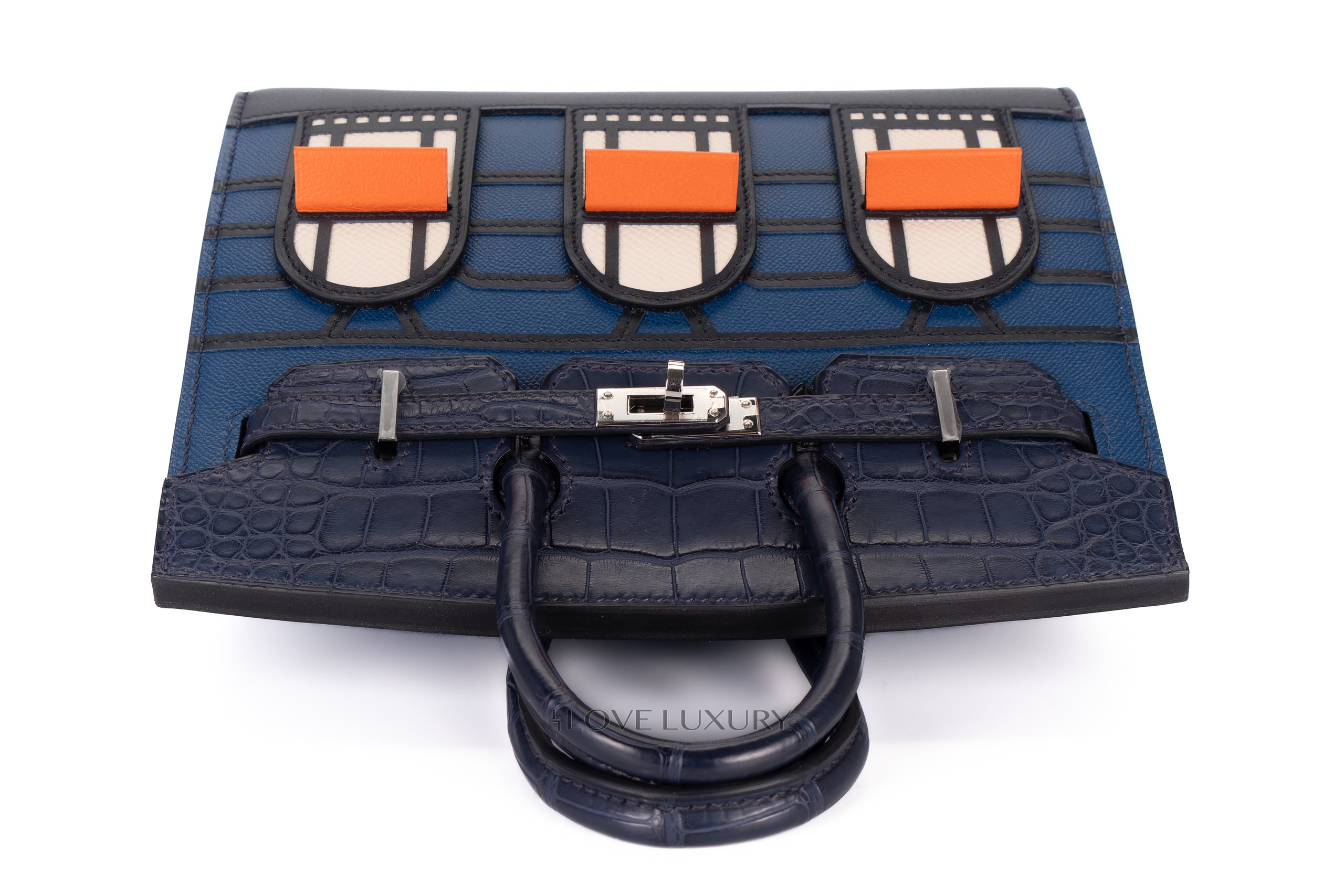 Hermès-Limited-Edition-Birkin-Faubourg-Sellier-20-Veau-Madame-Matte-Alligator-Sombrero-Epsom-and-Swift-Leather-Bleu-Marine-Palladium-Hardware-9