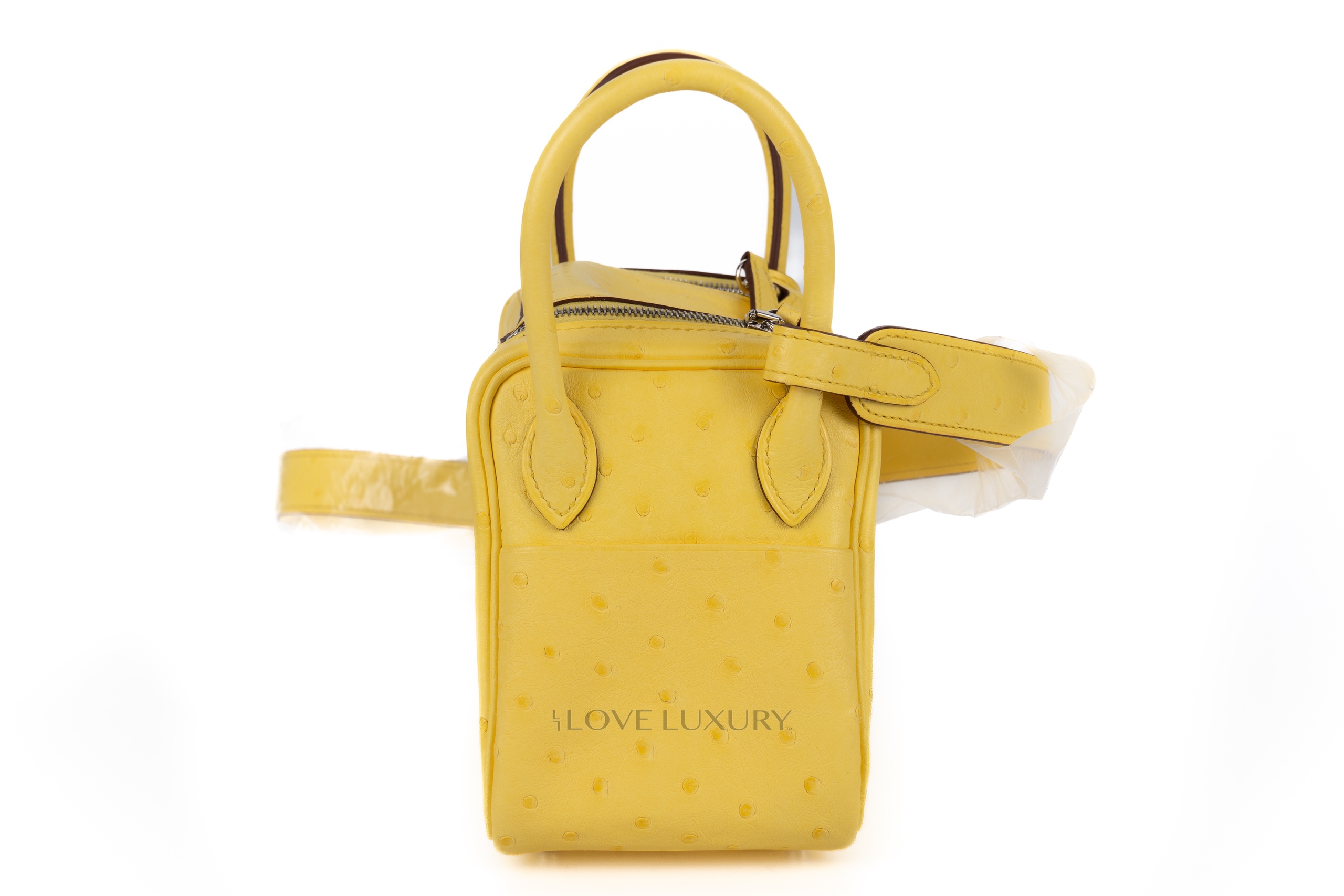 Hermès-Mini-Lindy-Jaune-Citron-Ostrich-Palladium-Hardware-5