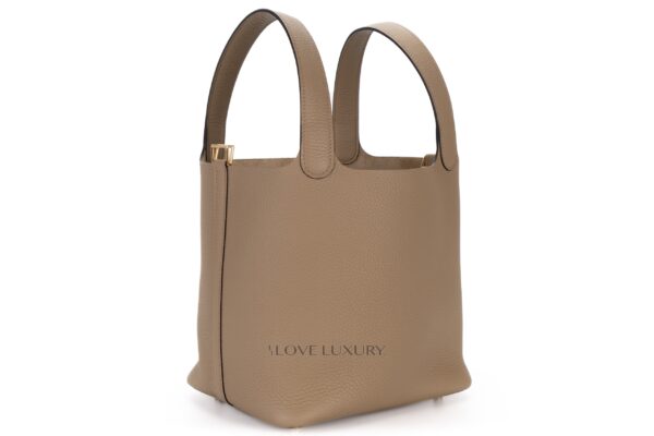 2023年新色 HERMES Picotin MM Gold Beige Marfa Unused ( Rank NS ) HERMÈS Picotin Lock MM Beige Marfa (8Q