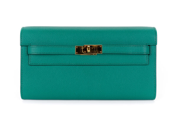 Hermès Kelly To Go Vert Jade Epsom Gold Hardware Luxury Shopping