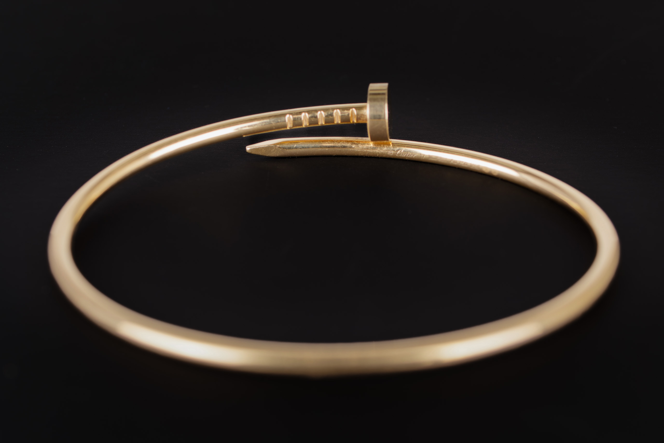 Cartier-Juste-Un-Clou-Slim-Yellow-Gold-Bangle-Size-17-2021-2453-11