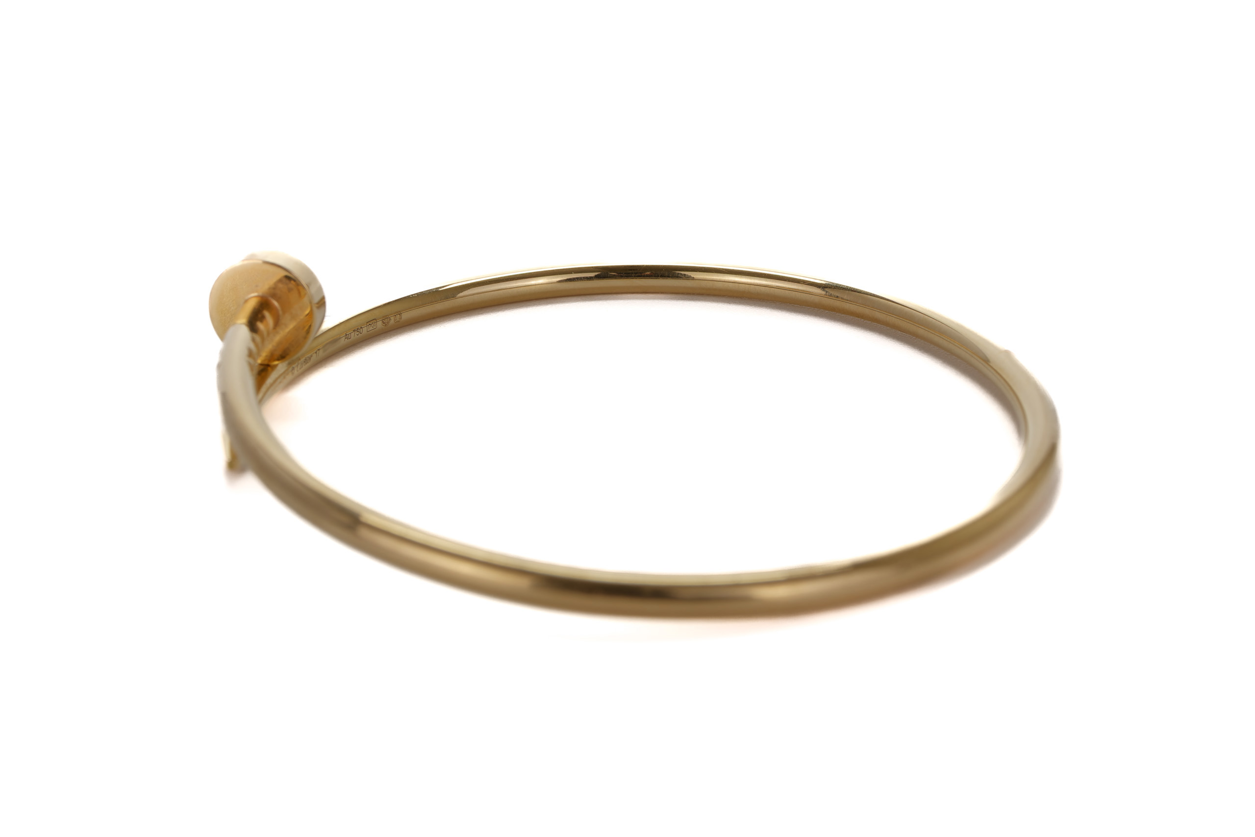 Cartier-Juste-Un-Clou-Slim-Yellow-Gold-Bangle-Size-17-2021-2453-8