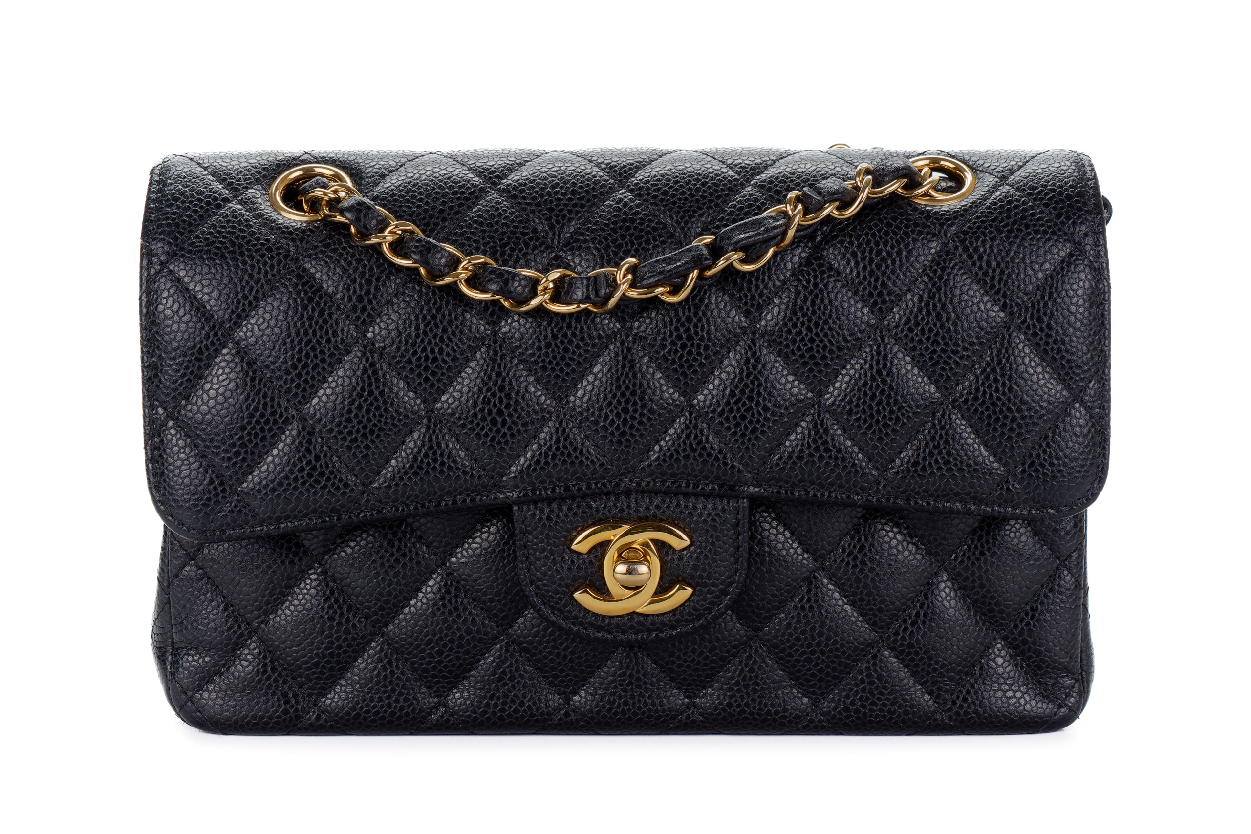 Chanel-Small-Black-Classic-Flap-Caviar-Gold-Hardware-2647-updated-11