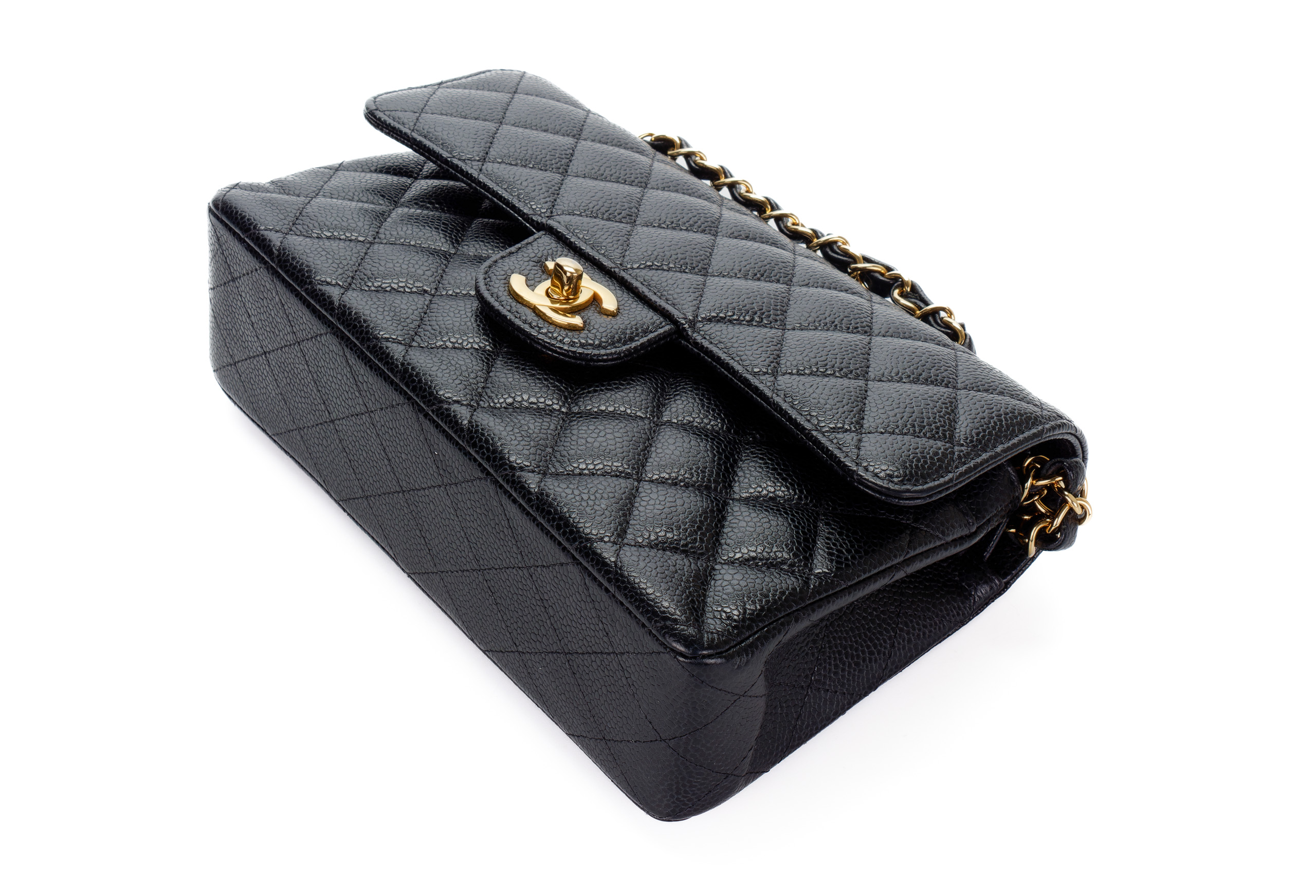 Chanel-Small-Black-Classic-Flap-Caviar-Gold-Hardware-2647-updated-113