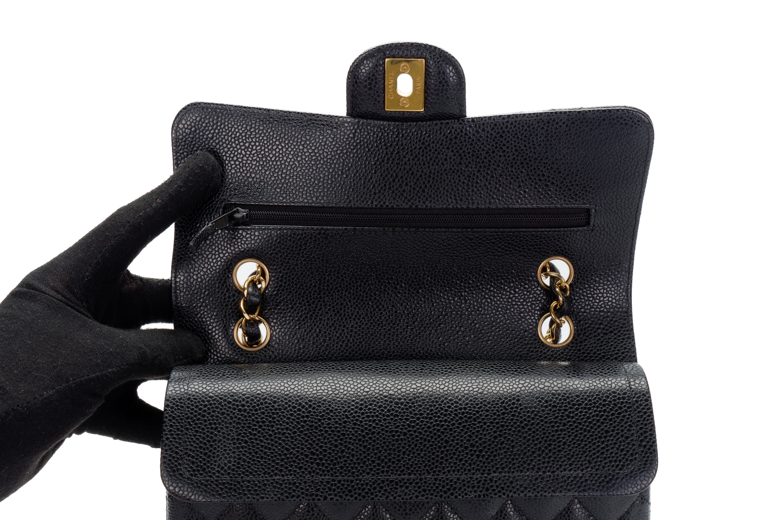 Chanel-Small-Black-Classic-Flap-Caviar-Gold-Hardware-2647-updated-19