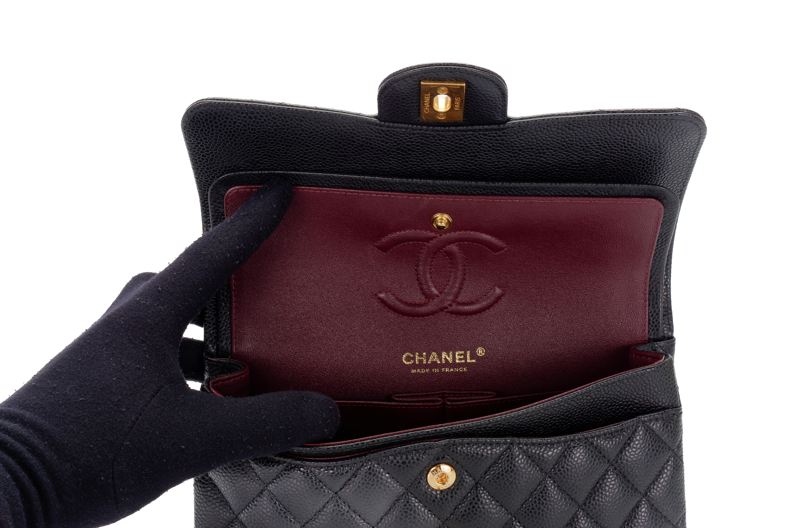 Chanel-Small-Classic-Flap-Black-Caviar-Gold-Hardware-2602-10