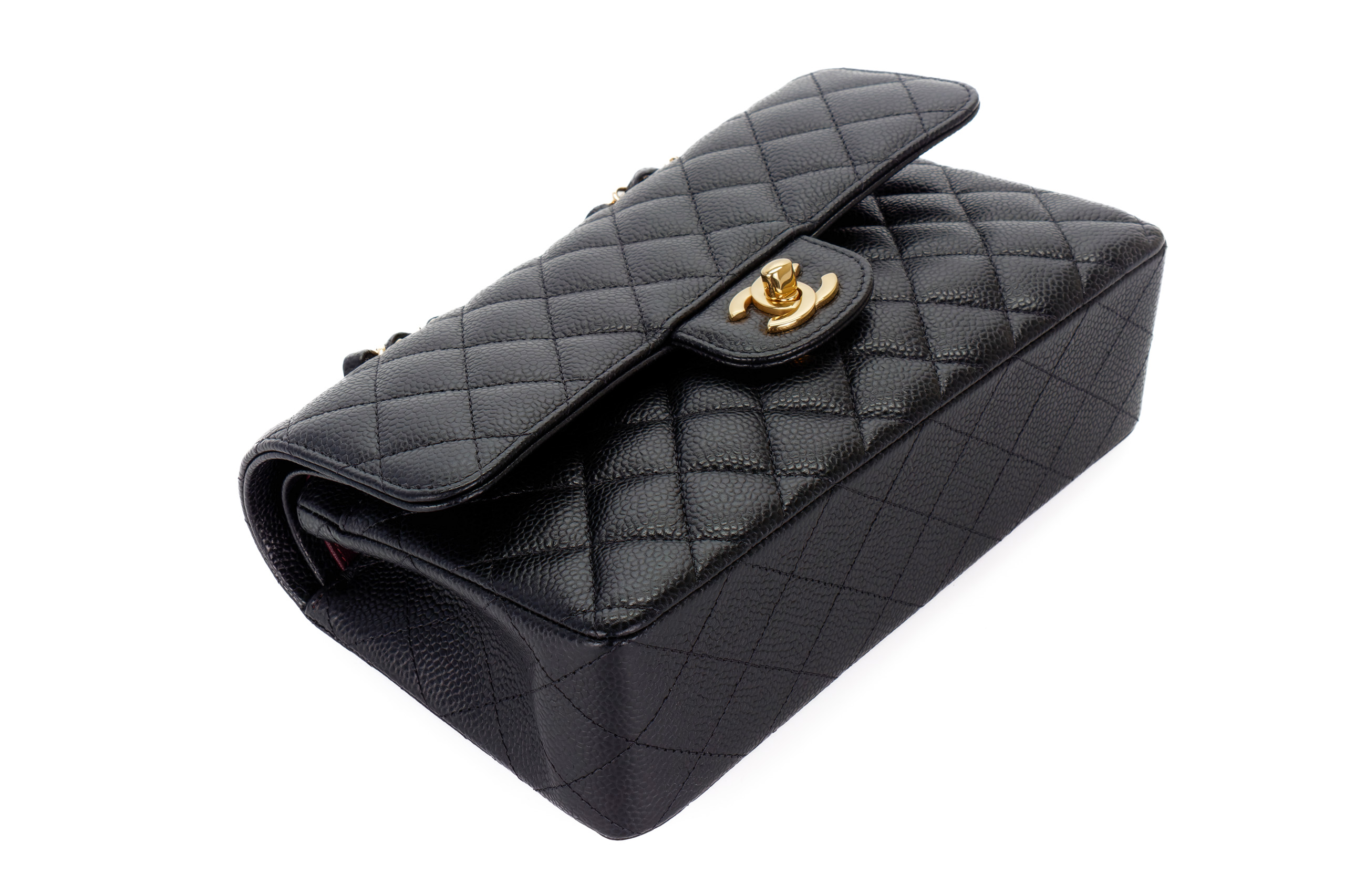 Chanel-Small-Classic-Flap-Black-Caviar-Gold-Hardware-2602-12