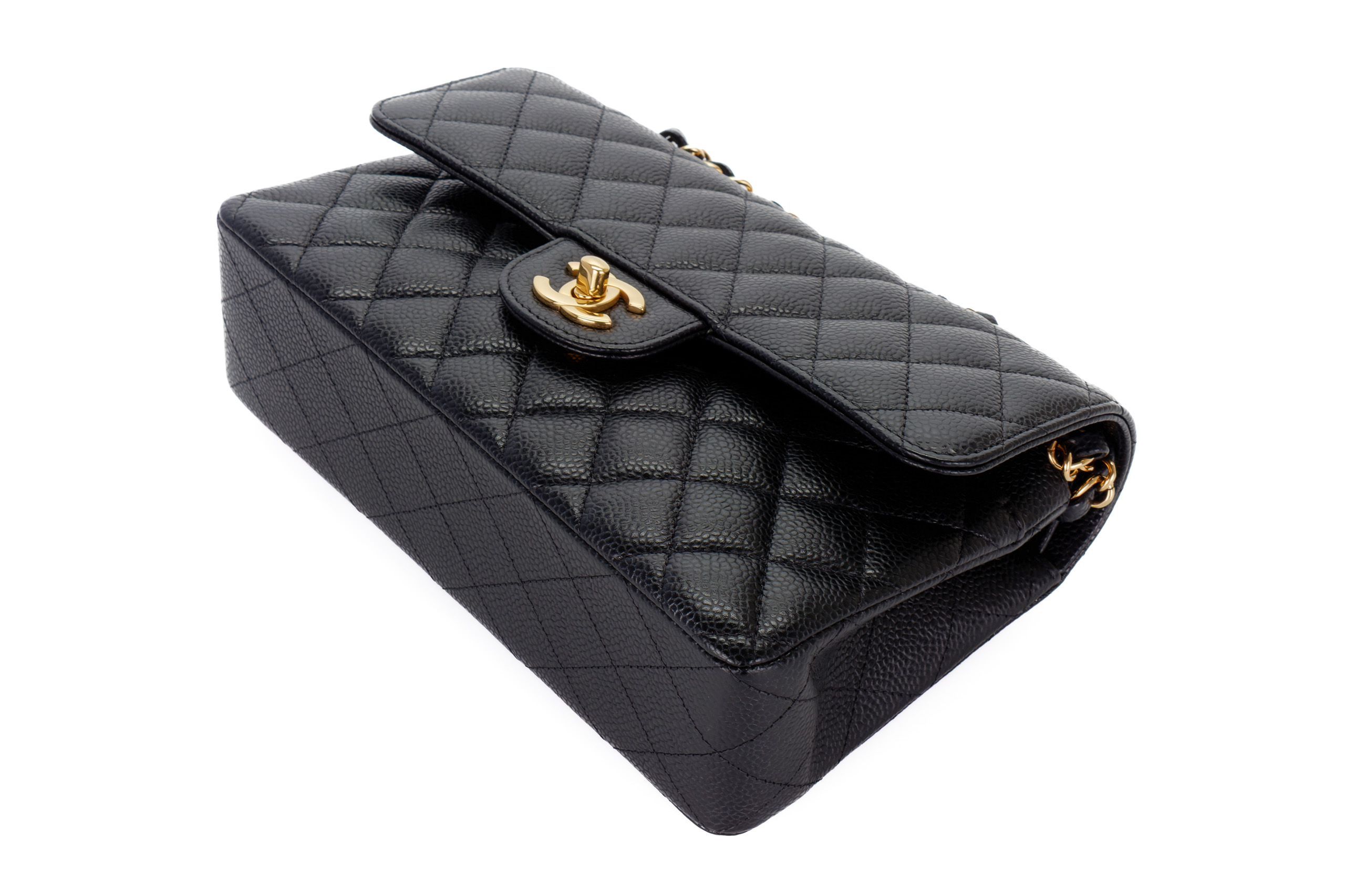 Chanel-Small-Classic-Flap-Black-Caviar-Gold-Hardware-2602-13