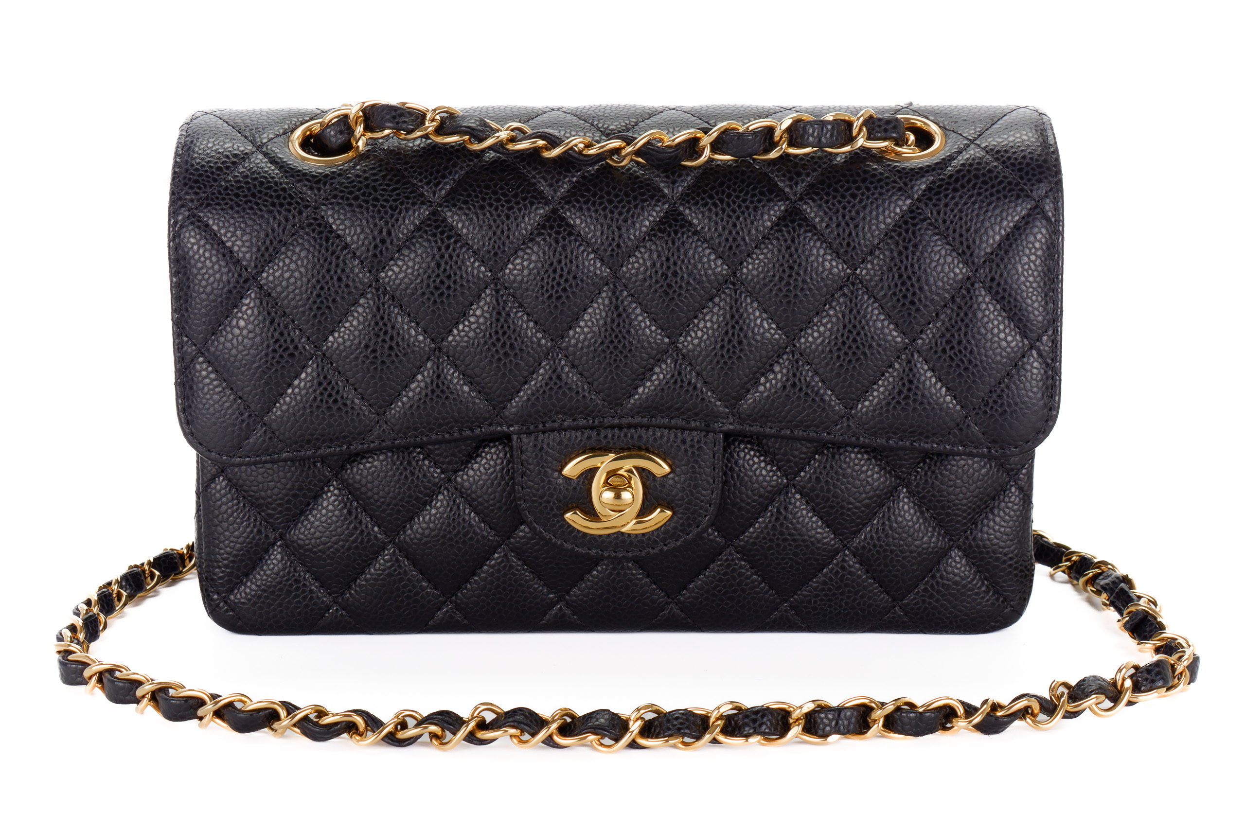 Chanel-Small-Classic-Flap-Black-Caviar-Gold-Hardware-2602-8