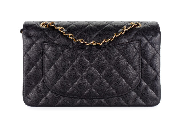Chanel Small Classic Flap Black Caviar Gold Hardware - Luxury Shopping
