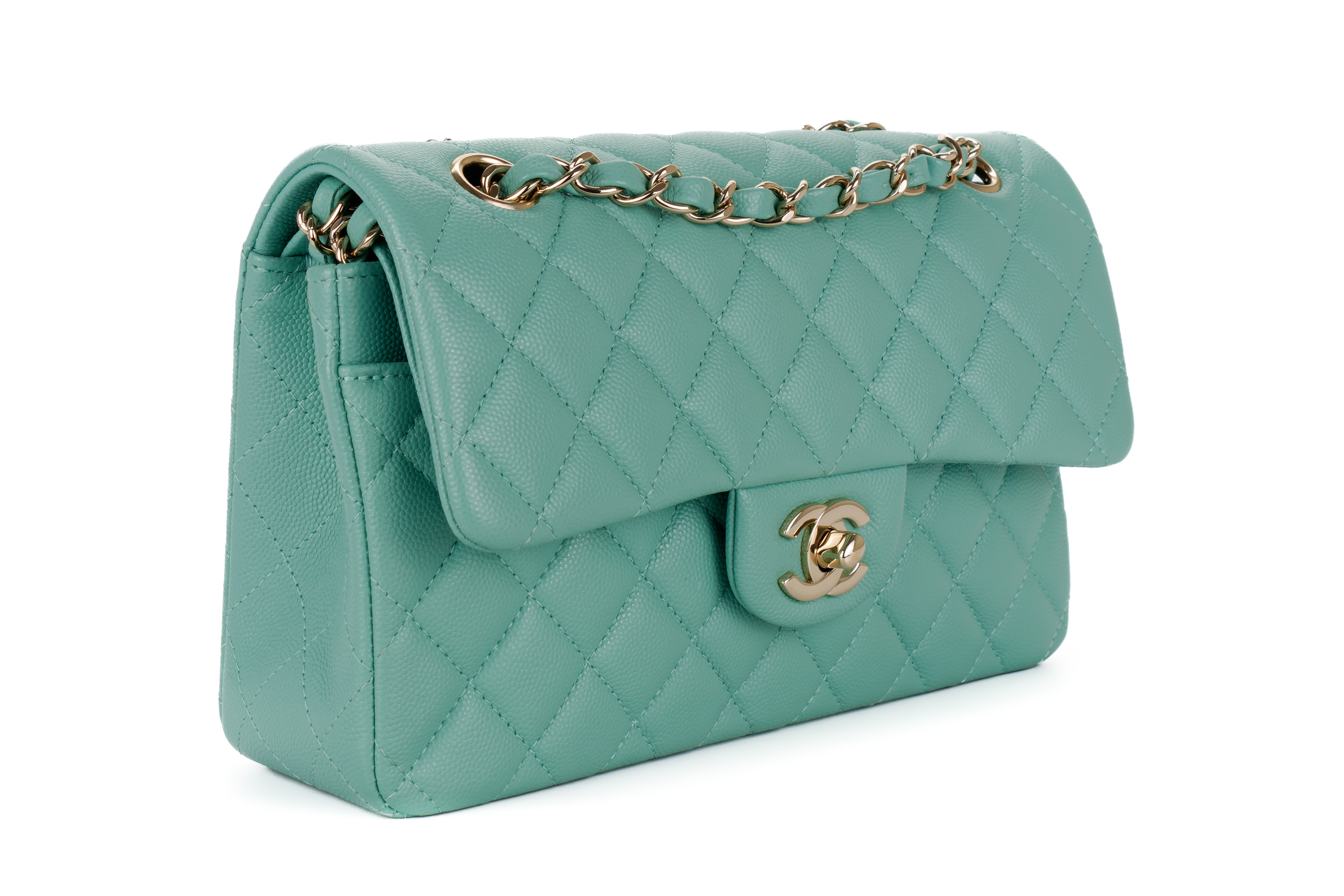 Chanel-Small-Classic-Flap-Mint-Green-Caviar-Light-Gold-Hardware-2603-2