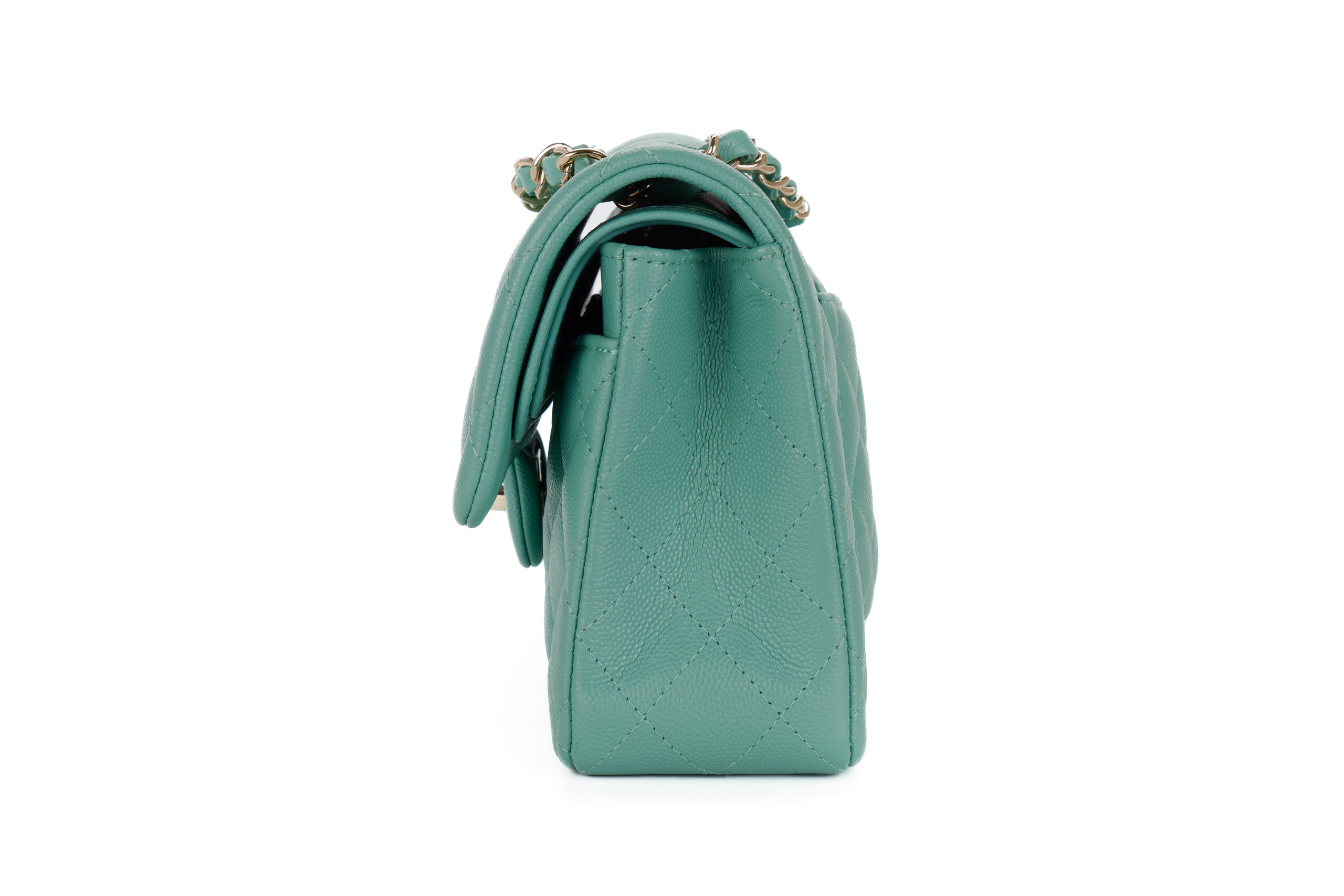 Chanel-Small-Classic-Flap-Mint-Green-Caviar-Light-Gold-Hardware-2603-4