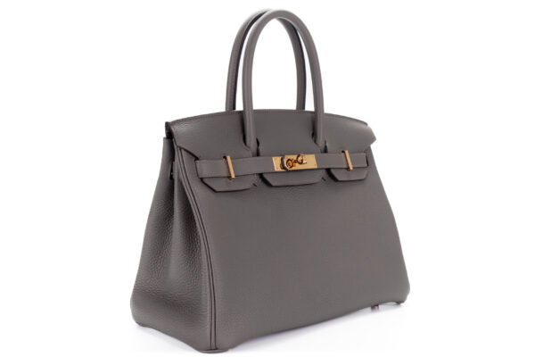 Hermès Birkin 30 Gris Etain Togo Rose Gold Hardware - Luxury