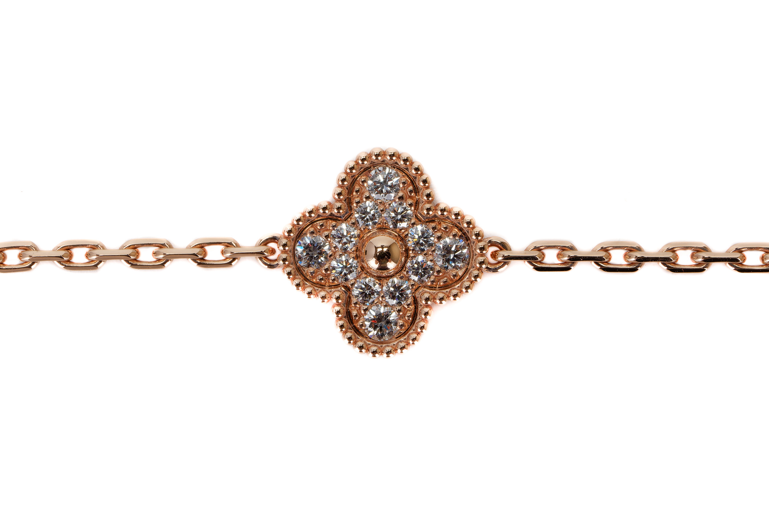 Van-Cleef-&-Arpels-Alhambra-5-Motif-Rose-Gold-Grey-MOP-Diamonds-Bracelet-2