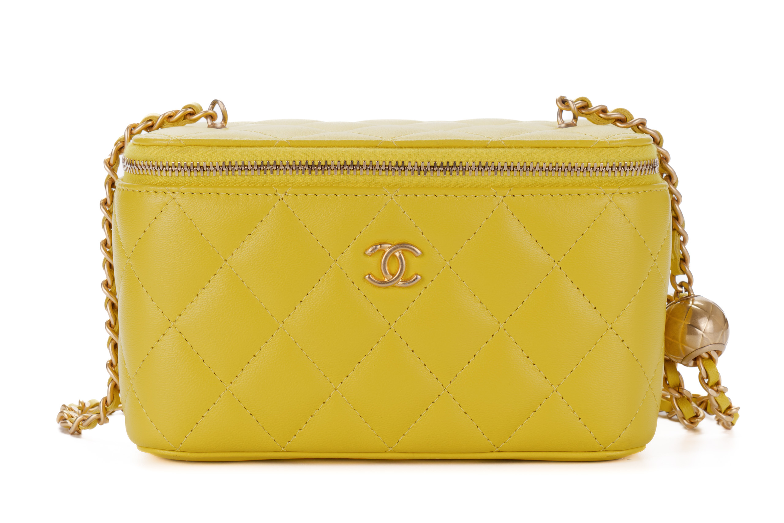 Chanel-Small-Yellow-Caviar-Quilted-Vanity-Crossbody-Gold-Hardware-1