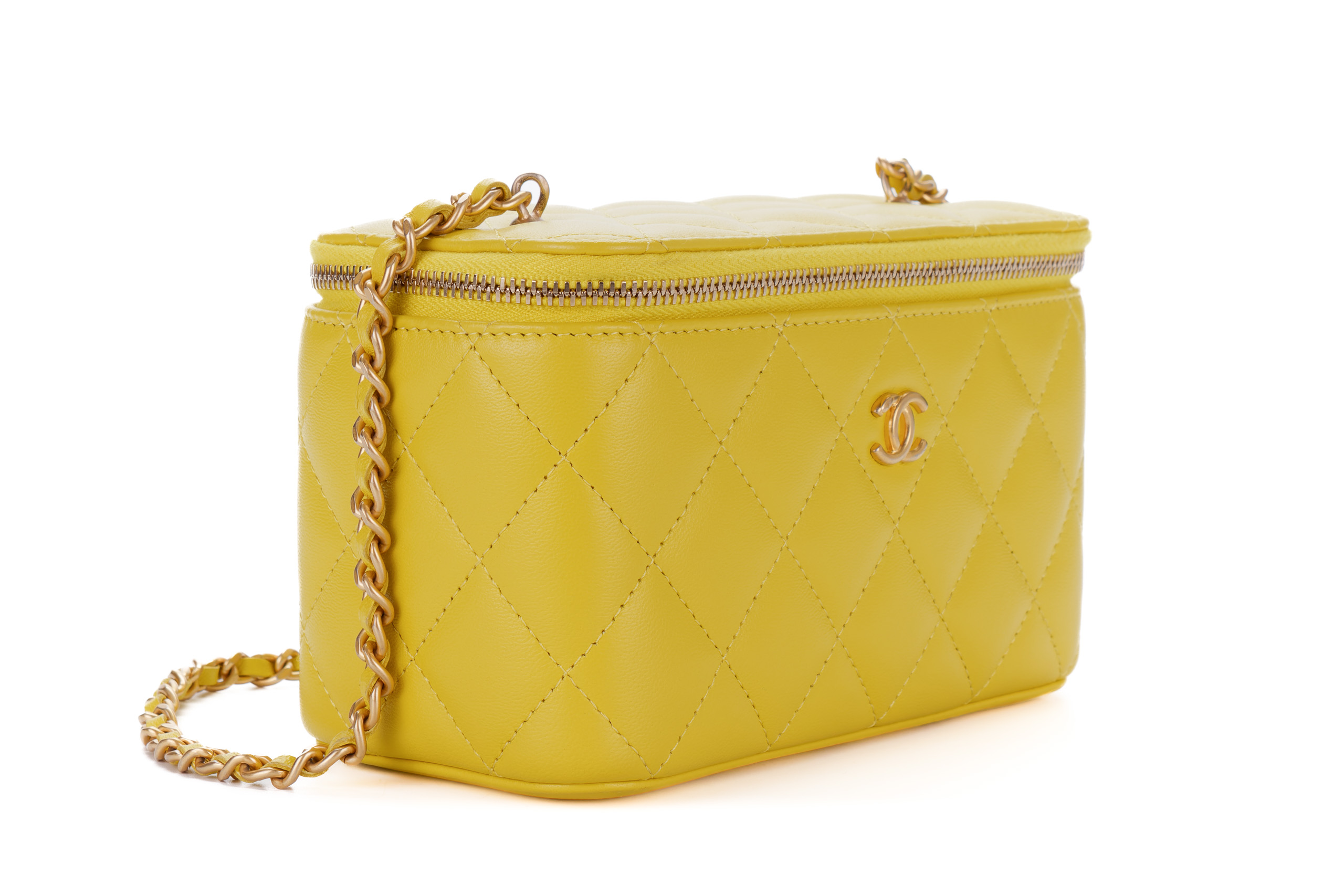 Chanel-Small-Yellow-Caviar-Quilted-Vanity-Crossbody-Gold-Hardware-2