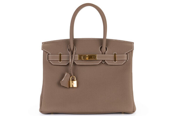 Hermès Birkin 30 Etoupe Togo Gold Hardware Luxury Shopping