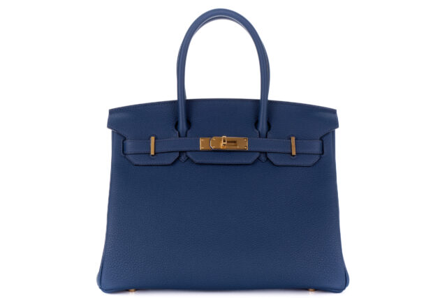 Hermès Birkin 30 Togo Bleu De Prusse Gold Hardware - Luxury Shopping