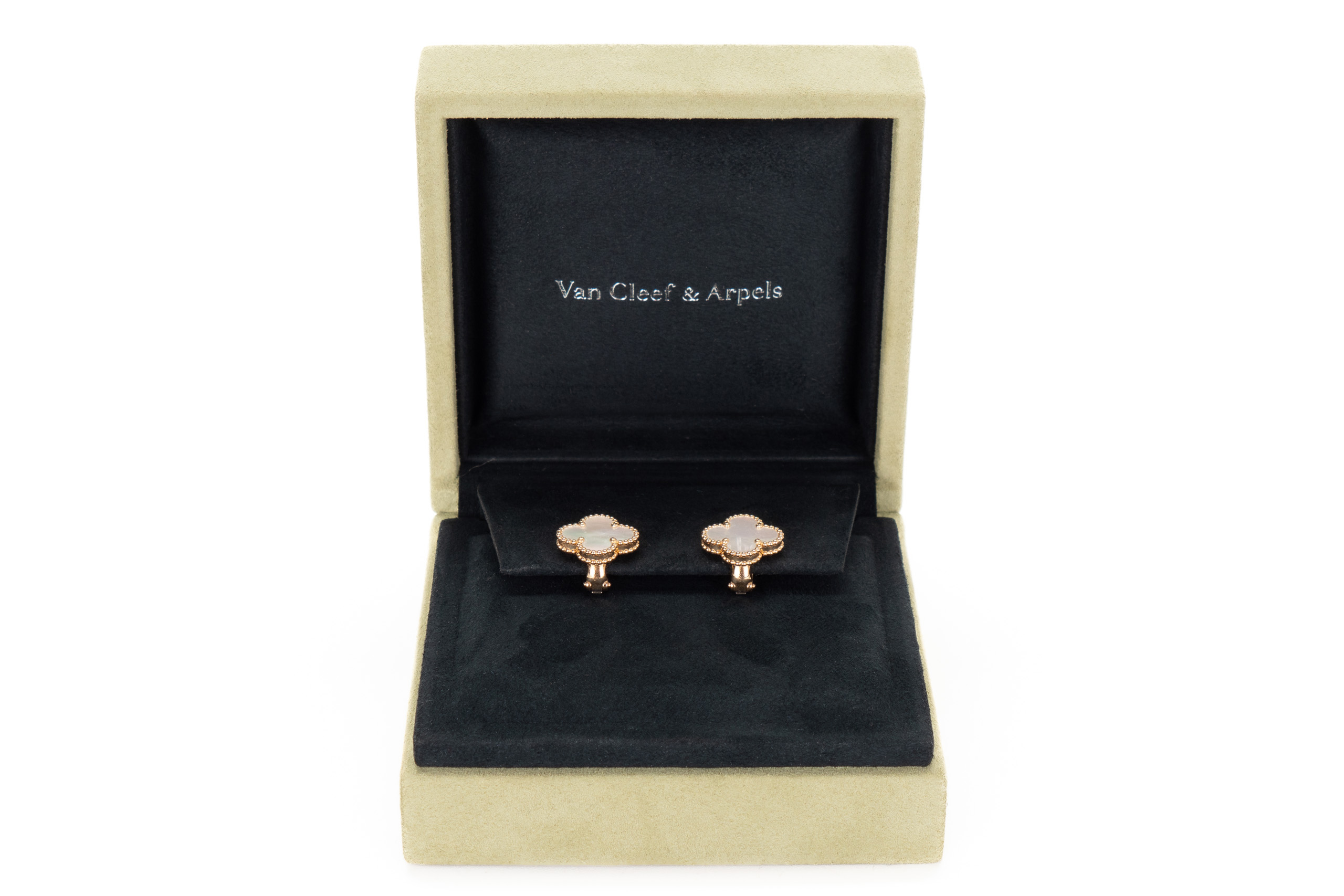 Van-Cleef-&-Arpels-Vintage-Alhambra-Yellow-Gold-Mother-of-Pearl-Earrings-2777-6