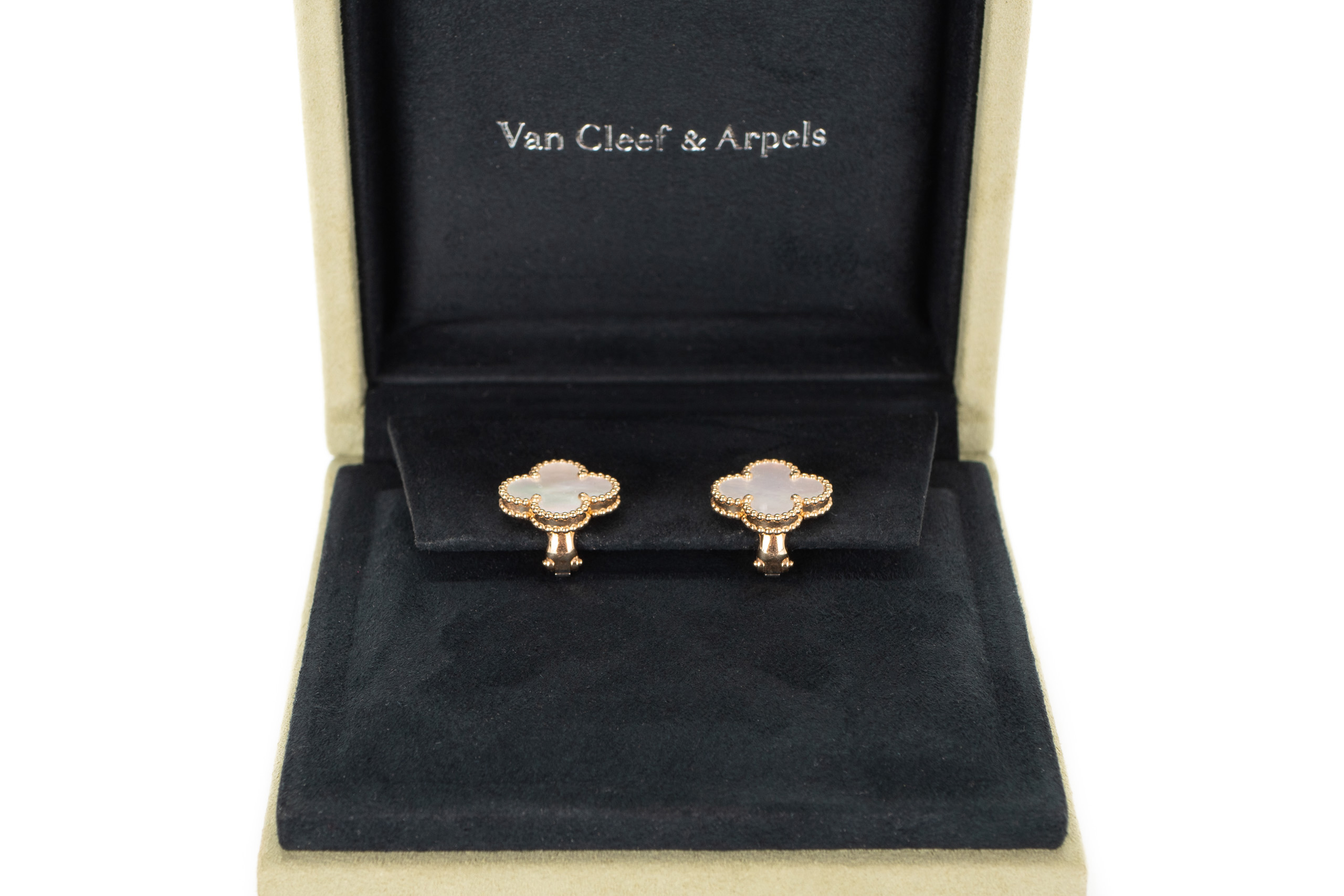 Van-Cleef-&-Arpels-Vintage-Alhambra-Yellow-Gold-Mother-of-Pearl-Earrings-2777-8