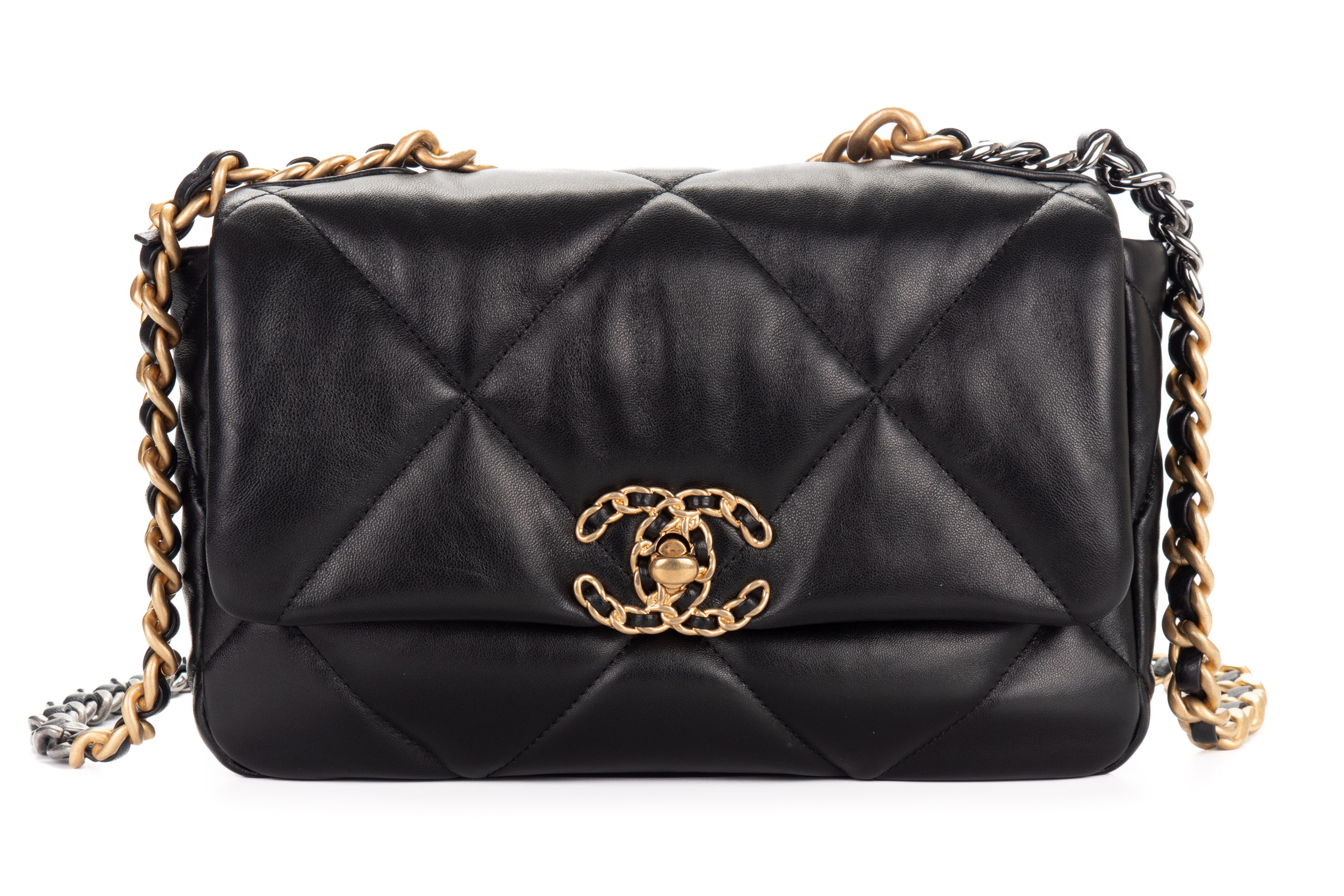 Chanel-19-Flap-Medium-Black-Goatskin-Mixed-Hardware-2024-1