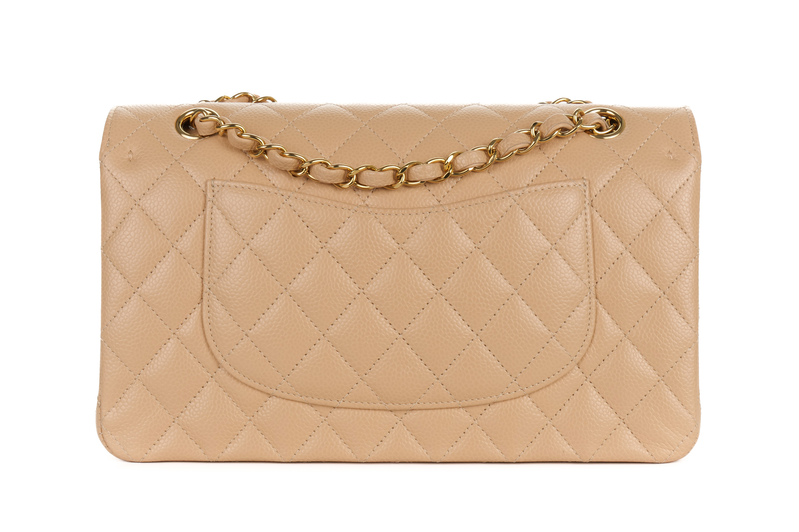 Chanel-Classic-Flap-Medium-Beige-Caviar-Gold-Hardware-2981-3