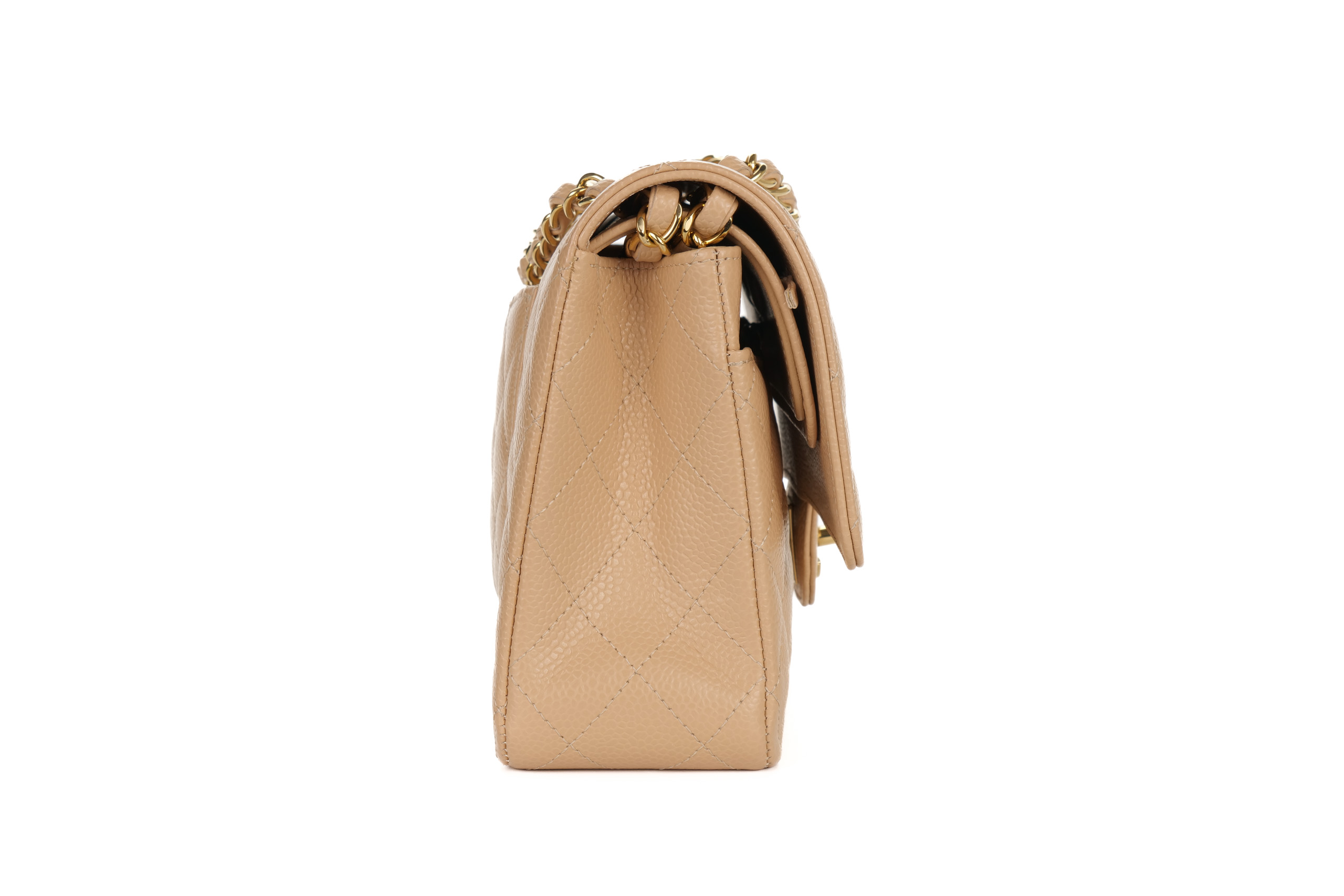 Chanel-Classic-Flap-Medium-Beige-Caviar-Gold-Hardware-2981-5