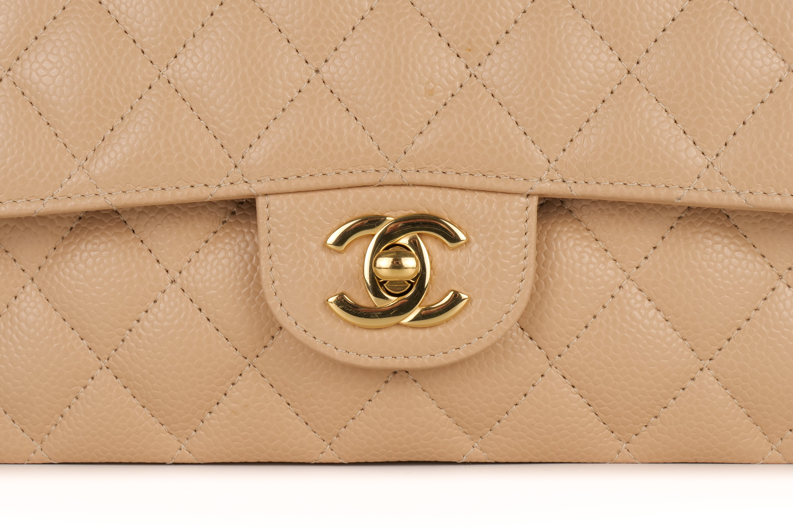 Chanel-Classic-Flap-Medium-Beige-Caviar-Gold-Hardware-2981-7